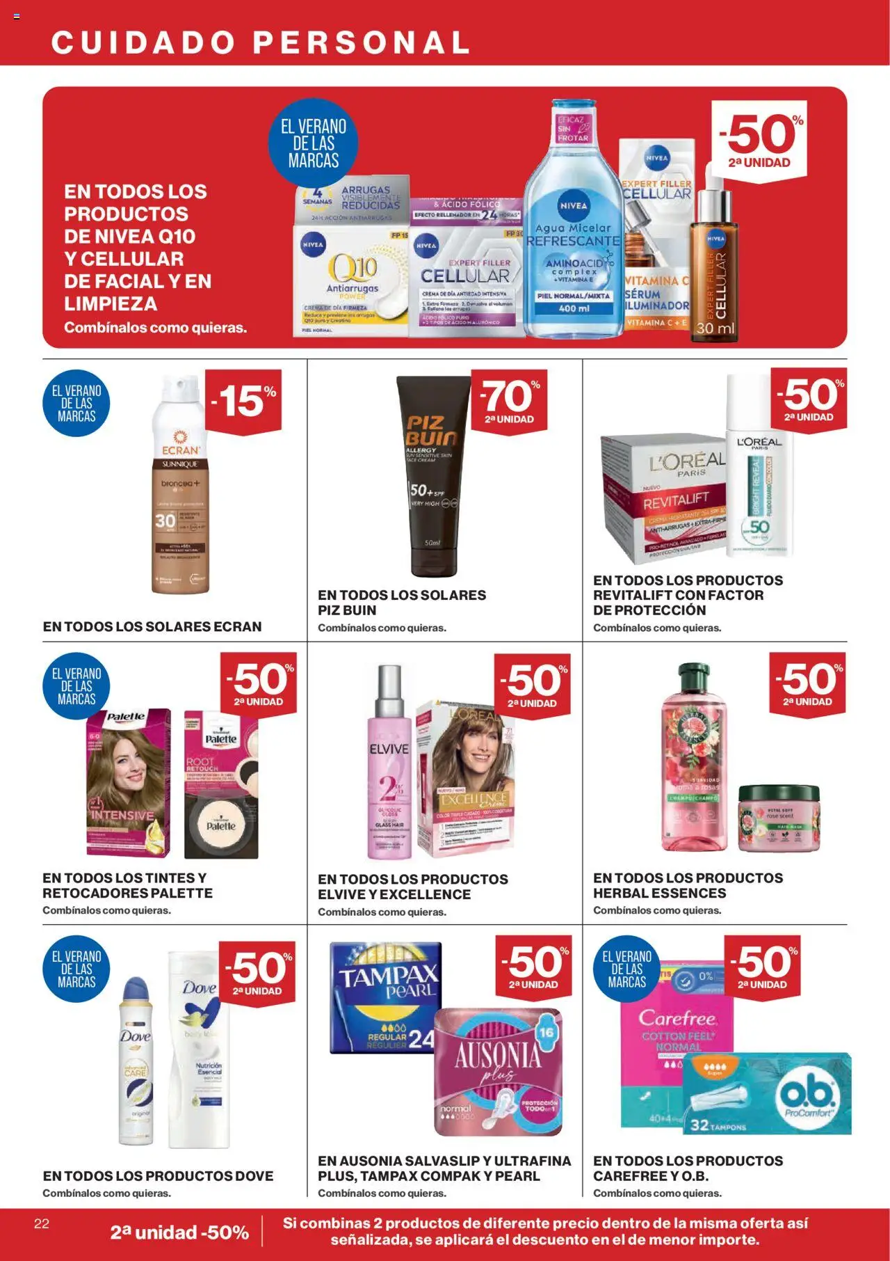 Hipercor catálogo │ válido desde el 14.08.2025 | Página: 26 | Productos: Agua micelar, Sérum, Crema hidratante, Crema de día