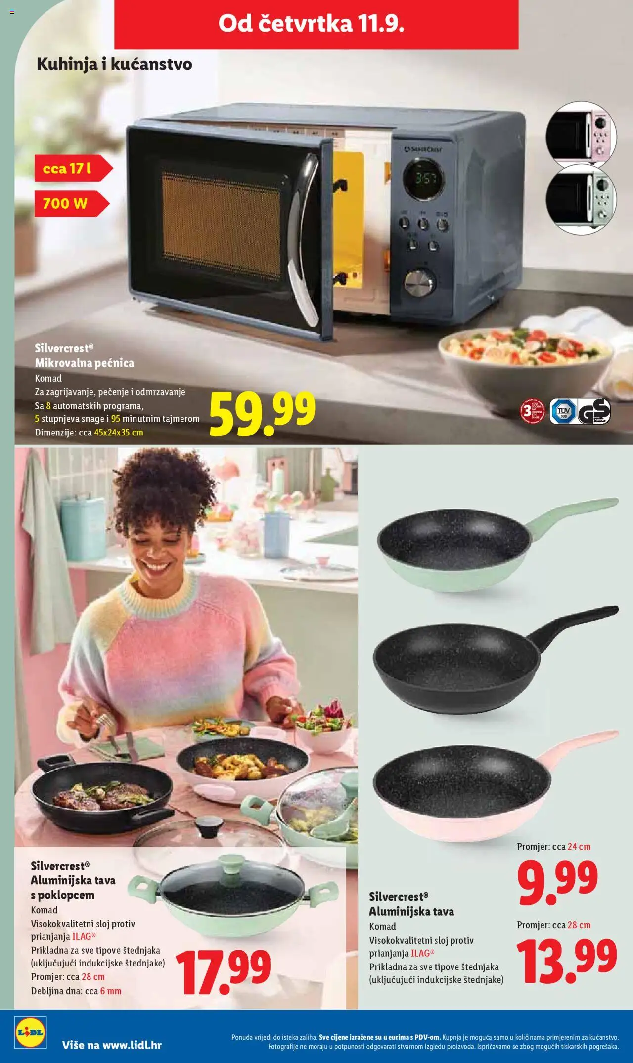 Lidl katalog | vrijedi od 08.09.2025 | Stranica: 40 | Proizvodi: Pan, Kuhinja, Tava, Mikrovalna pećnica