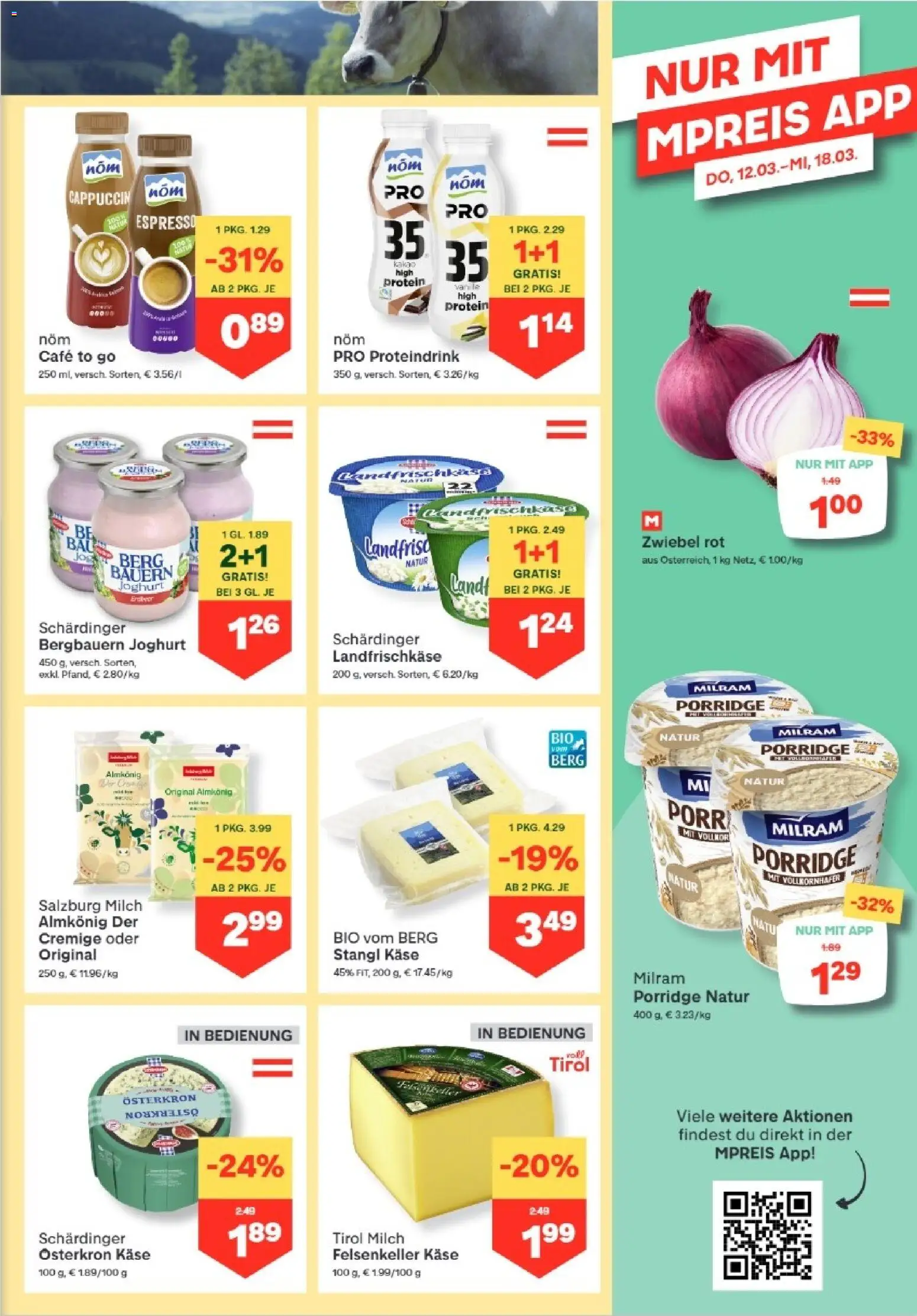 MPREIS Hohenems gültig ab 12.03.2026 | Seite: 5 | Produkte: Milch, Käse, Joghurt