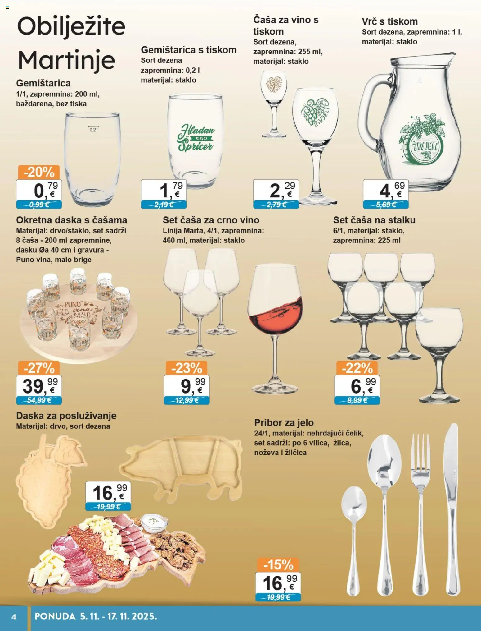 KTC katalog | vrijedi od 05.11.2025 | Stranica: 4 | Proizvodi: Vino, Crno vino, Pribor za jelo