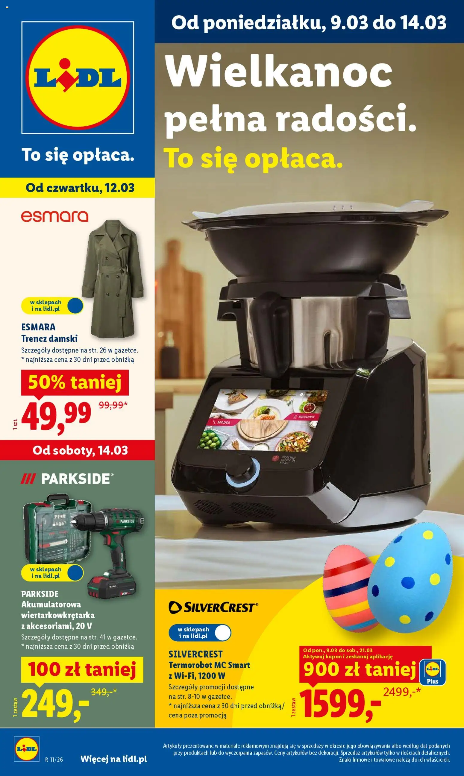 Lidl Polsko katalog od 09.03.2026 | Strana: 1 | Produkty: Parkside