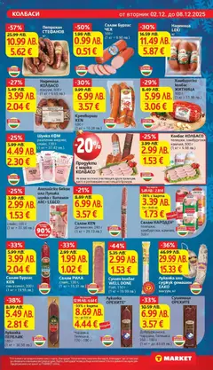 Преглед на Английски бекон или Пуешка шунка с витамин ABC+ LE&CO, слайс, 100 г - Офертите са валидни от 02.12.2025 | Страница: 11