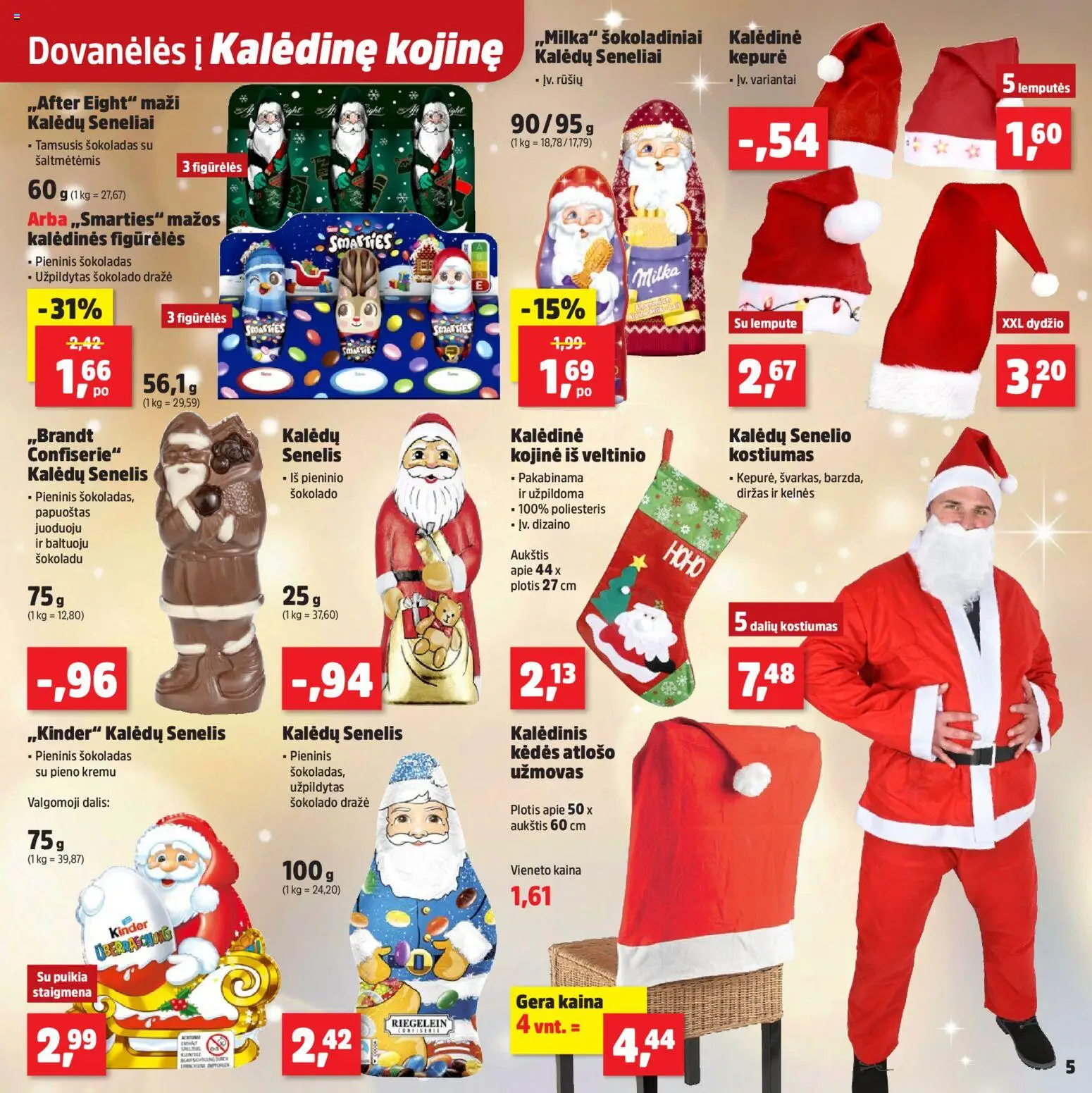 Thomas Philipps akcijos nuo 24.11.2025 | Puslapis: 5 | Prekių: Kepurė, Kelnes, Šokoladas, Diržas