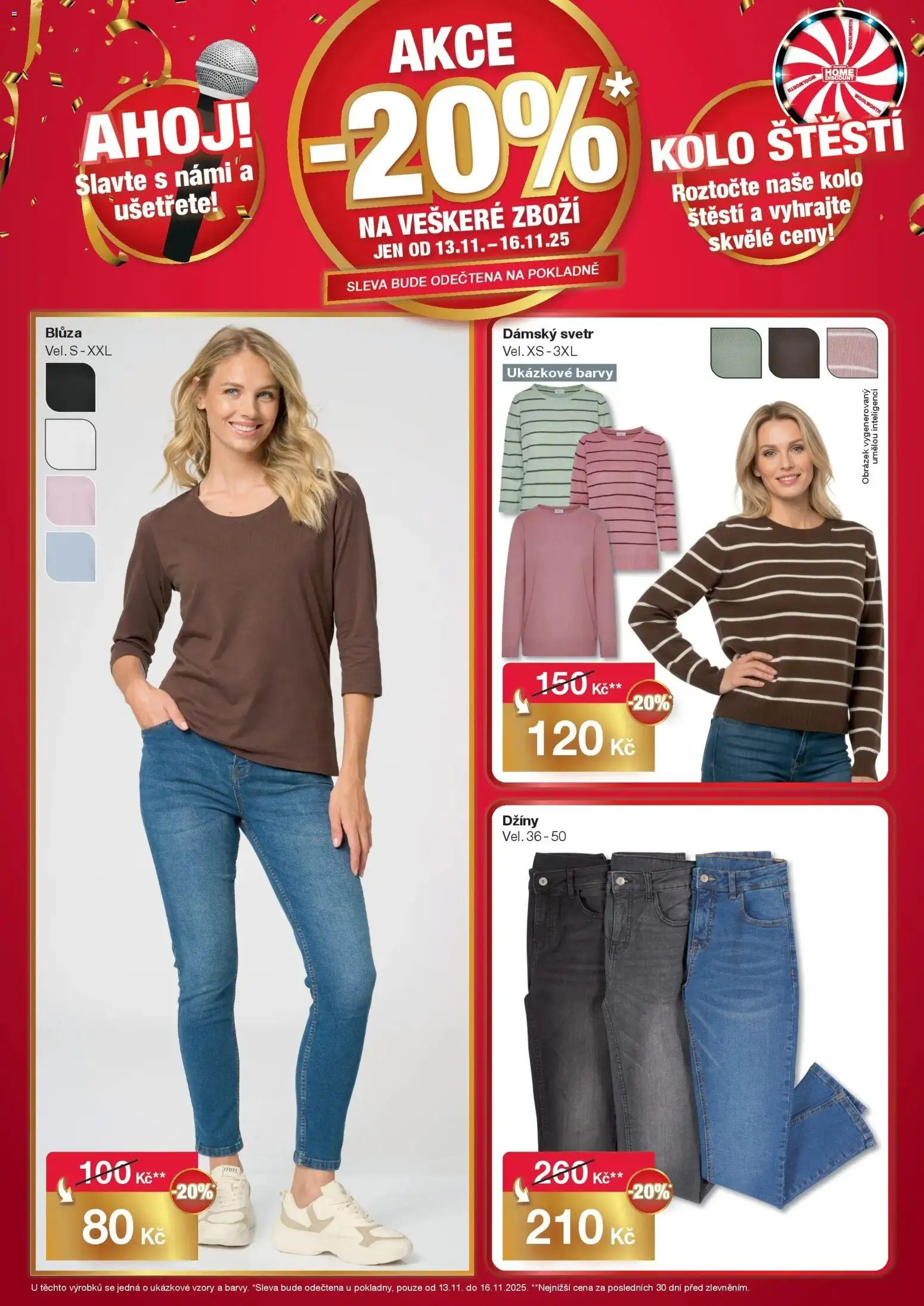 Woolworth leták - Kolín od 13.11.2025 - akční nabídka | Strana: 2 | Produkty: Svetr, Džíny, Kolo, Barvy
