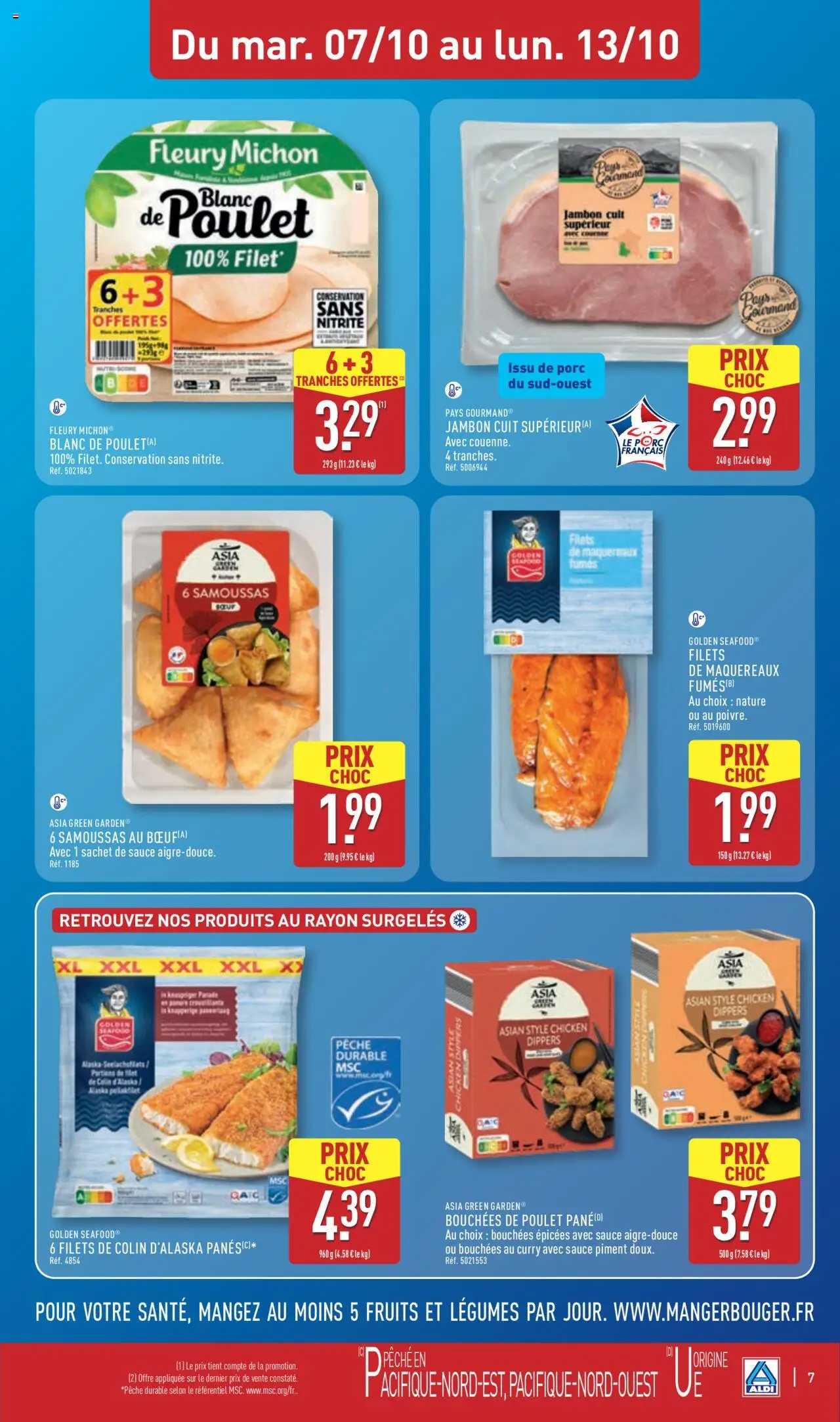 {H1} | Page: 9 | Produits: Pêche, Piment, Jambon, Porc