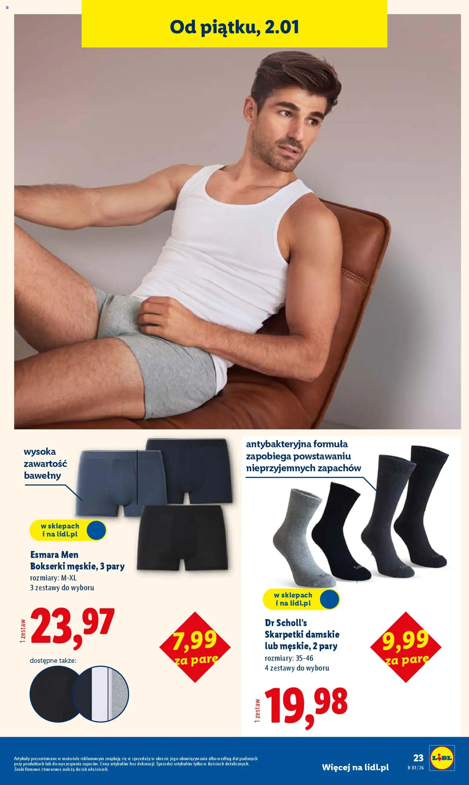 Lidl Katalog od 29.12.2025 | Strona: 27 | Produkty: Bokserki, Skarpetki