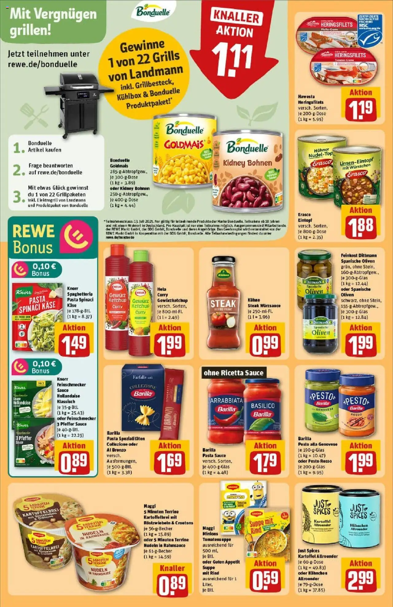 Rewe prospekt Wernigerode	 - gültig ab dem 22.06.2025 | Seite: 20 | Produkte: Pfeffer, Steak, Ketchup, Maggi 5 minuten terrine