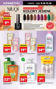 Pogląd oferty "Serum do twarzy Eveline 24K Gold, 18 ml, Serum do twarzy Eveline 24K Gold, różne rodzaje, pojemność 18 ml." - ważna od 09.10.2025 | Strona: 71 | Produkty: Lakier hybrydowy, Szampon, Be beauty, Maska
