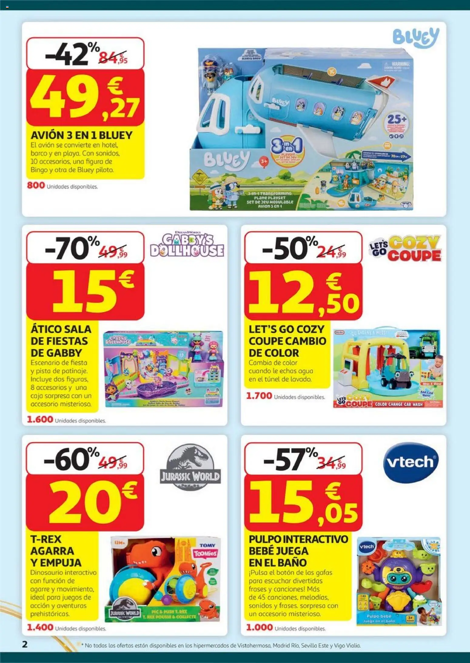 Alcampo - HG Juguetes  │ válido desde el 23.10.2025 | Página: 2 | Productos: Juega, Caja, Baño