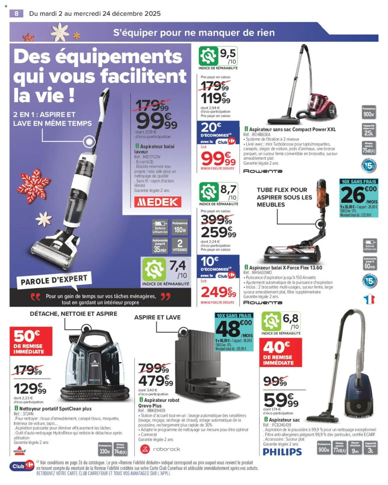 {H1} | Page: 10 | Produits: Filtre, Aspirateur, Canapé, Batterie