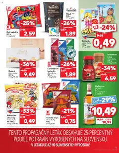 Kaufland Komárno │ platný od 29.05.2025 | Strana: 73 | Produkty: Káva, Tortilla, Lindt, Nescafé Classic