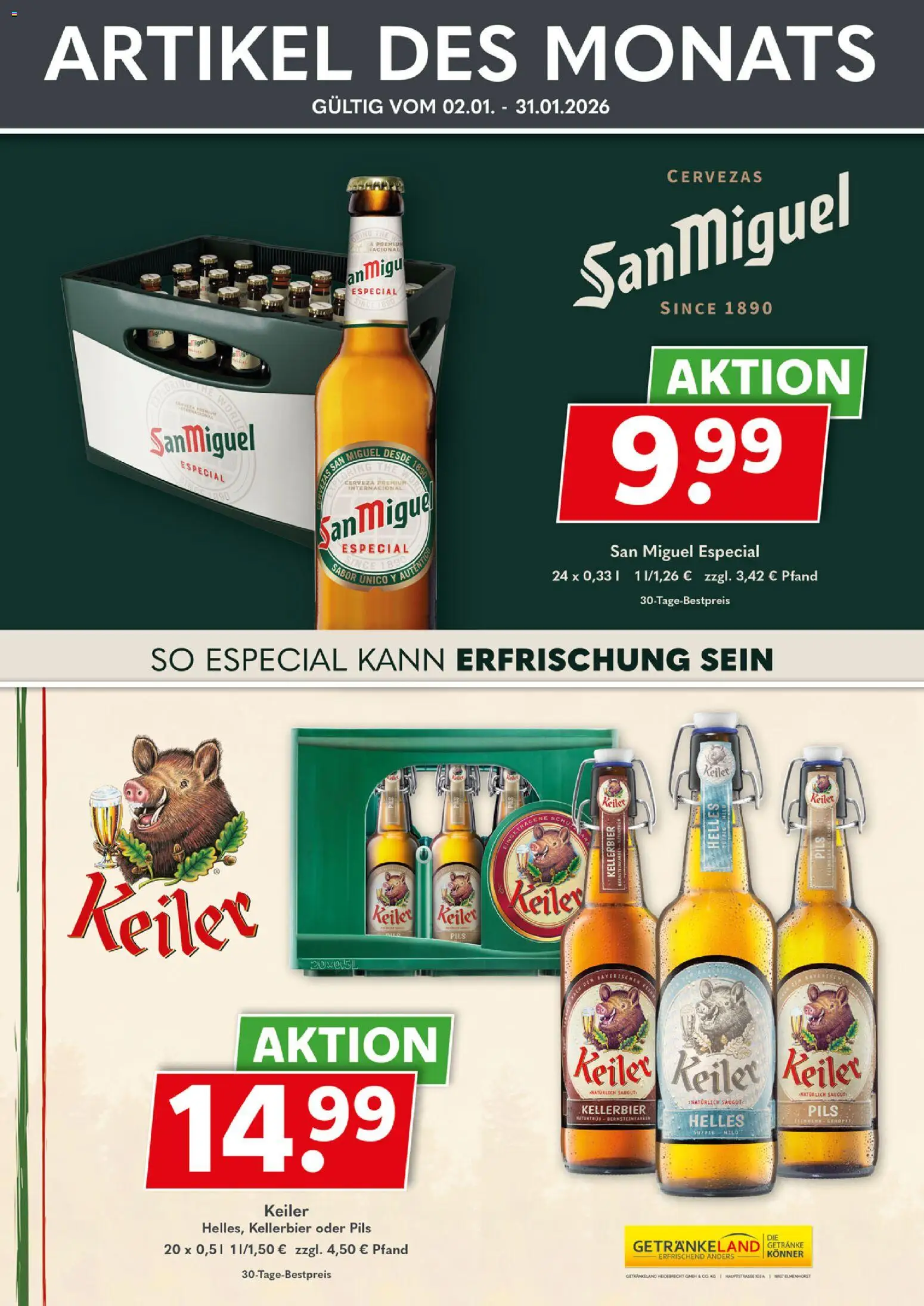 Getränkeland Prospekt – gültig ab 02.01.2026 | Seite: 3 | Produkte: Pils