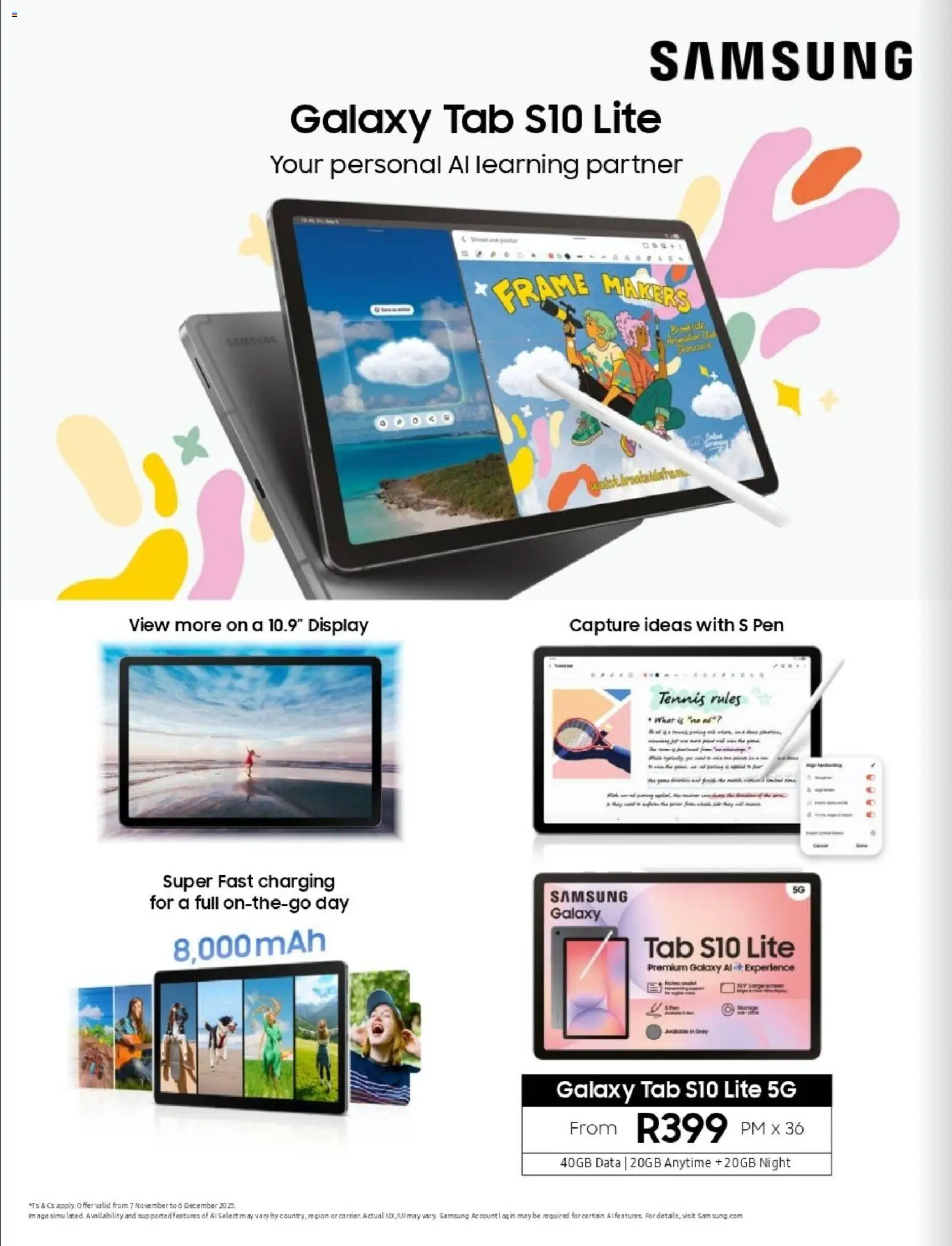 New Vodacom catalogue – valid from 07.11.2025 | Page: 8 | Products: Data, Frame, Pen