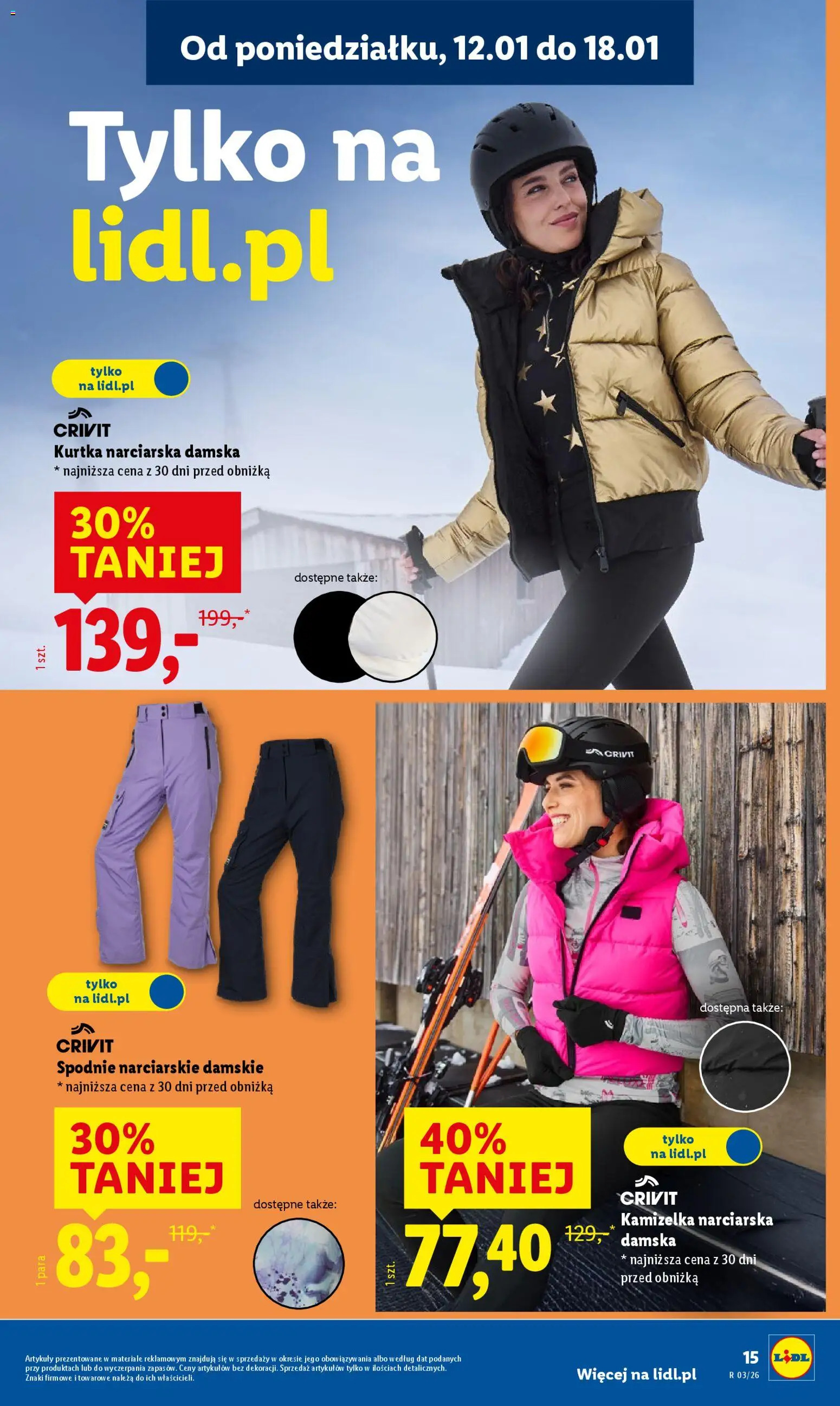 Lidl Katalog od 12.01.2026 | Strona: 17 | Produkty: Kamizelka, Kurtka, Spodnie
