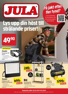 Jula - erbjudanden - Förhandsvisning av reklamblad från butik Jula aktuell från 02.10.2025