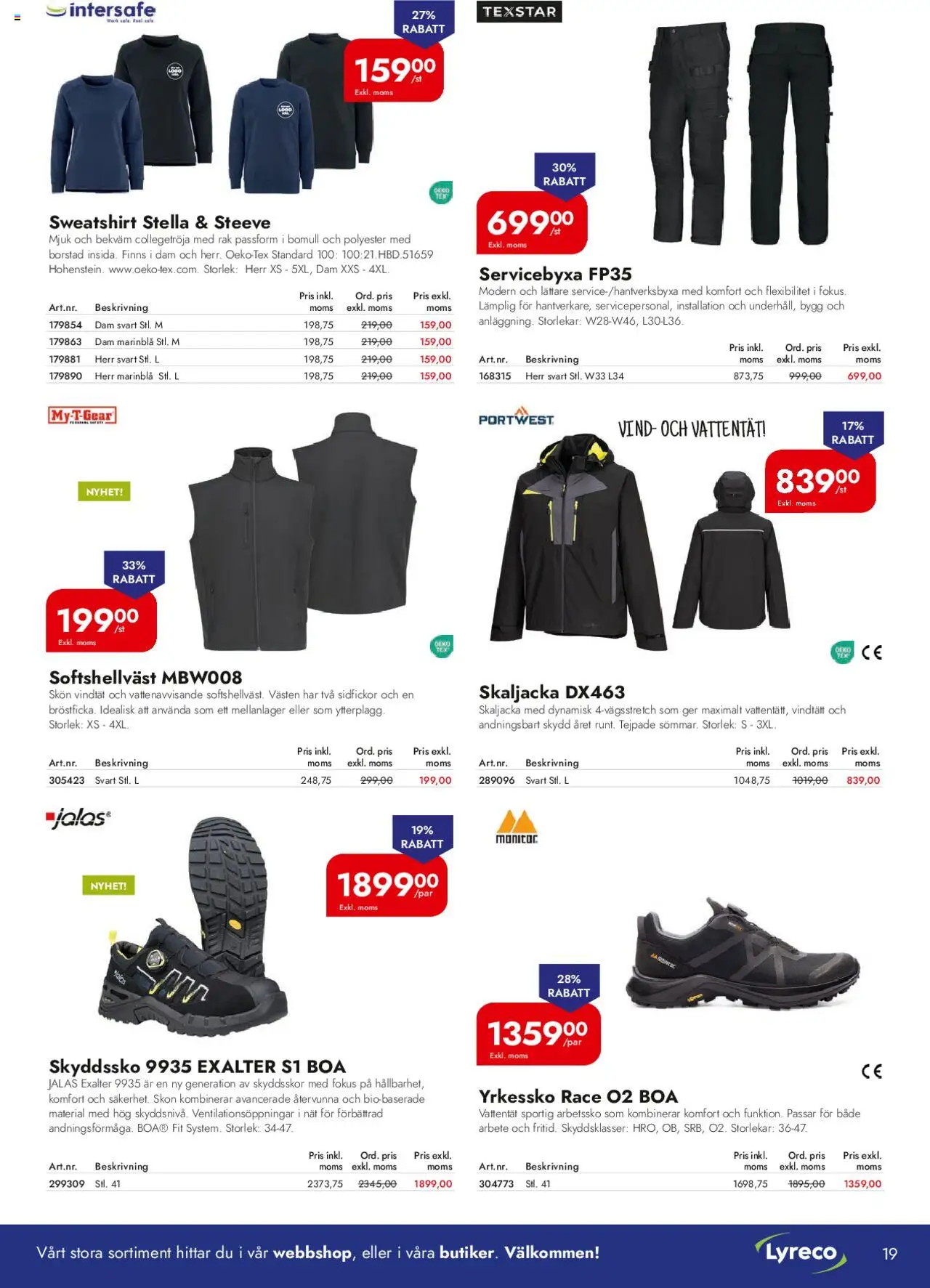 Lyreco reklamblad aktuell från 01.09.2025 | Sida: 19 | Produkter: Sweatshirt