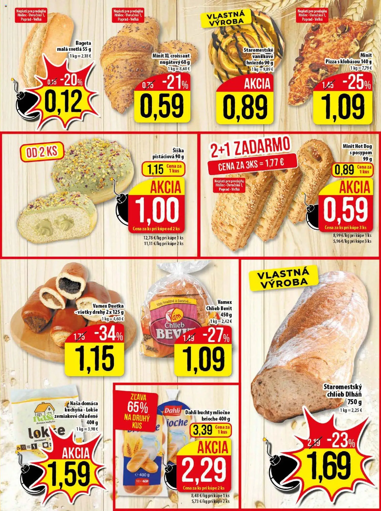 Nové Klas akcie – leták je platný od 01.12.2025 | Strana: 7 | Produkty: Kuchyňa, Chlieb, Pizza, Svetlá