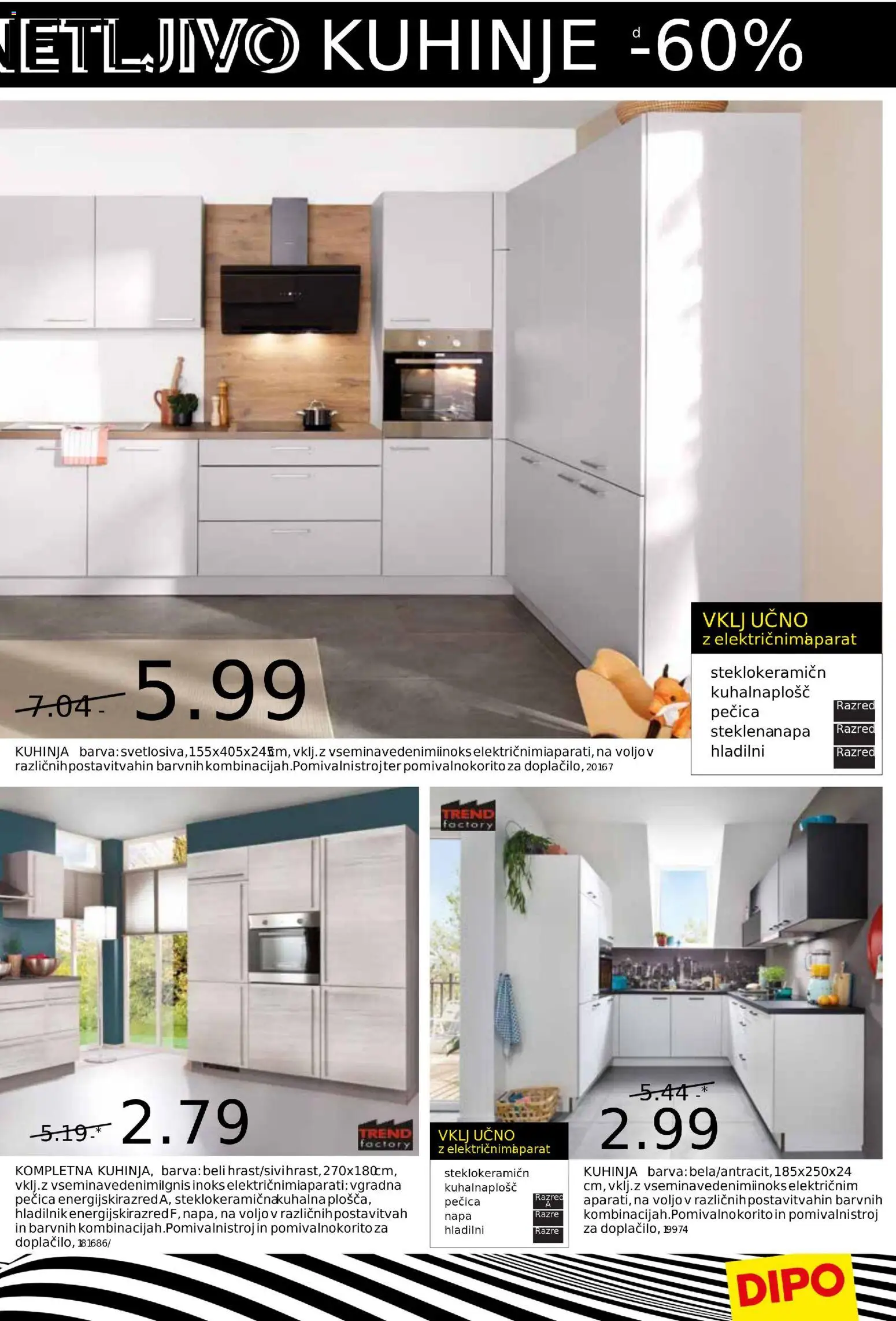 Novi Dipo katalog ponudbe – veljaven od 05.11.2025 | Stran: 14 | Izdelki: Hladilnik, Pecica, Kuhinja, Barva