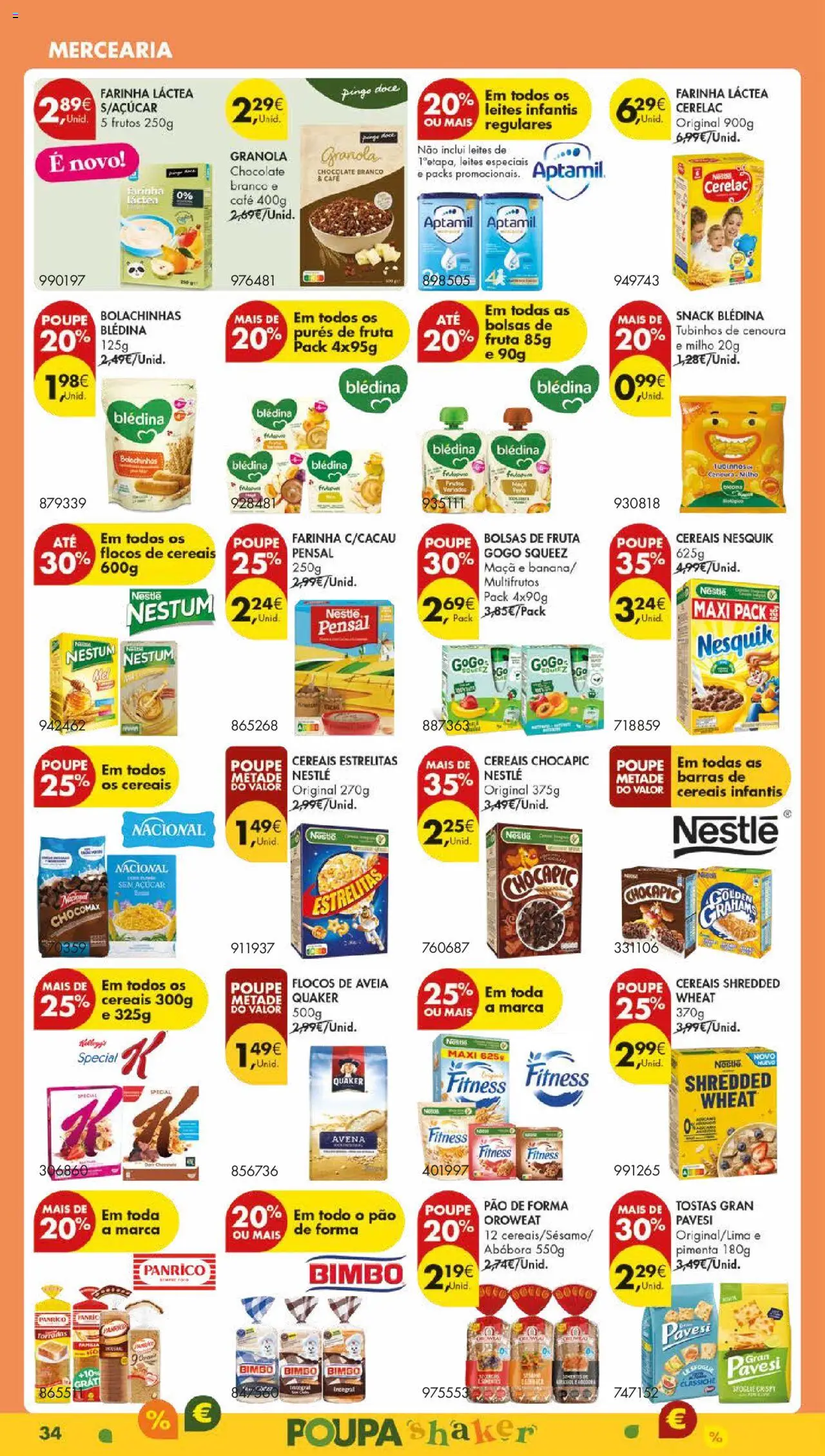 Pingo Doce folheto │ válido de 09.09.2025 | Página: 38 | Produtos: Aveia, Granola, Café, Maça