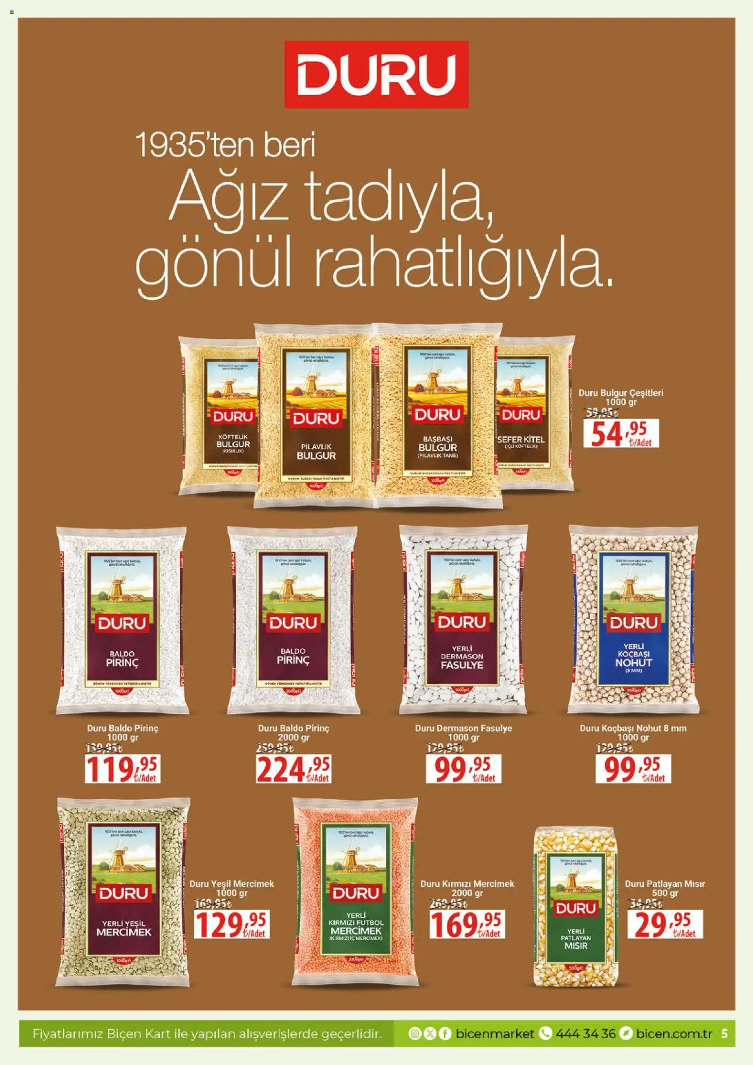 Biçen Market Katalog - 21.01.2026 tarihinden itibaren geçerlidir | Sayfa: 5 | Ürünler: Fasulye, Ravioli, Pirinç, Mısır