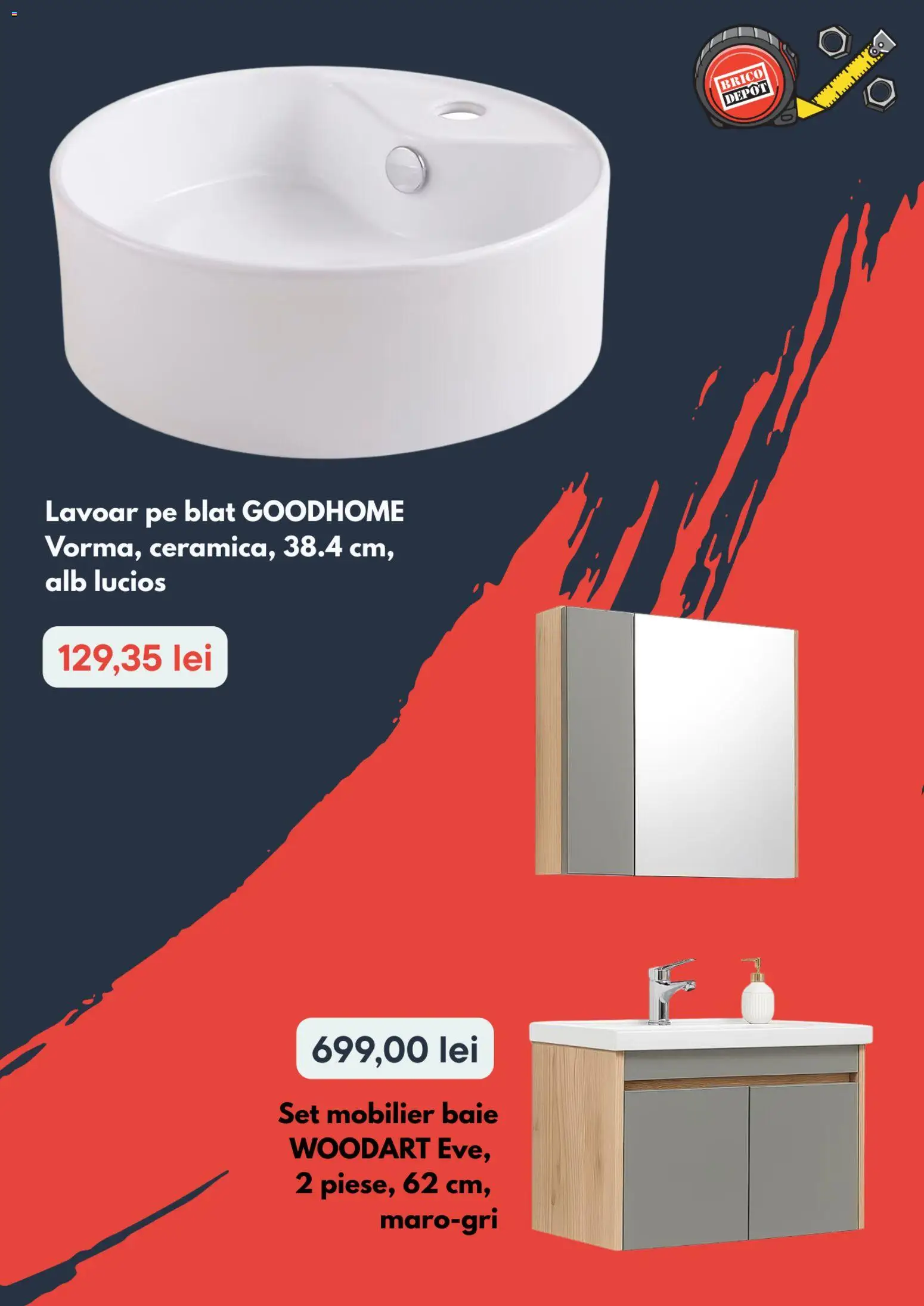 Noul catalog Brico Depot – valabil de la 29.01.2026 | Pagină: 2 | Produse: Lavoar