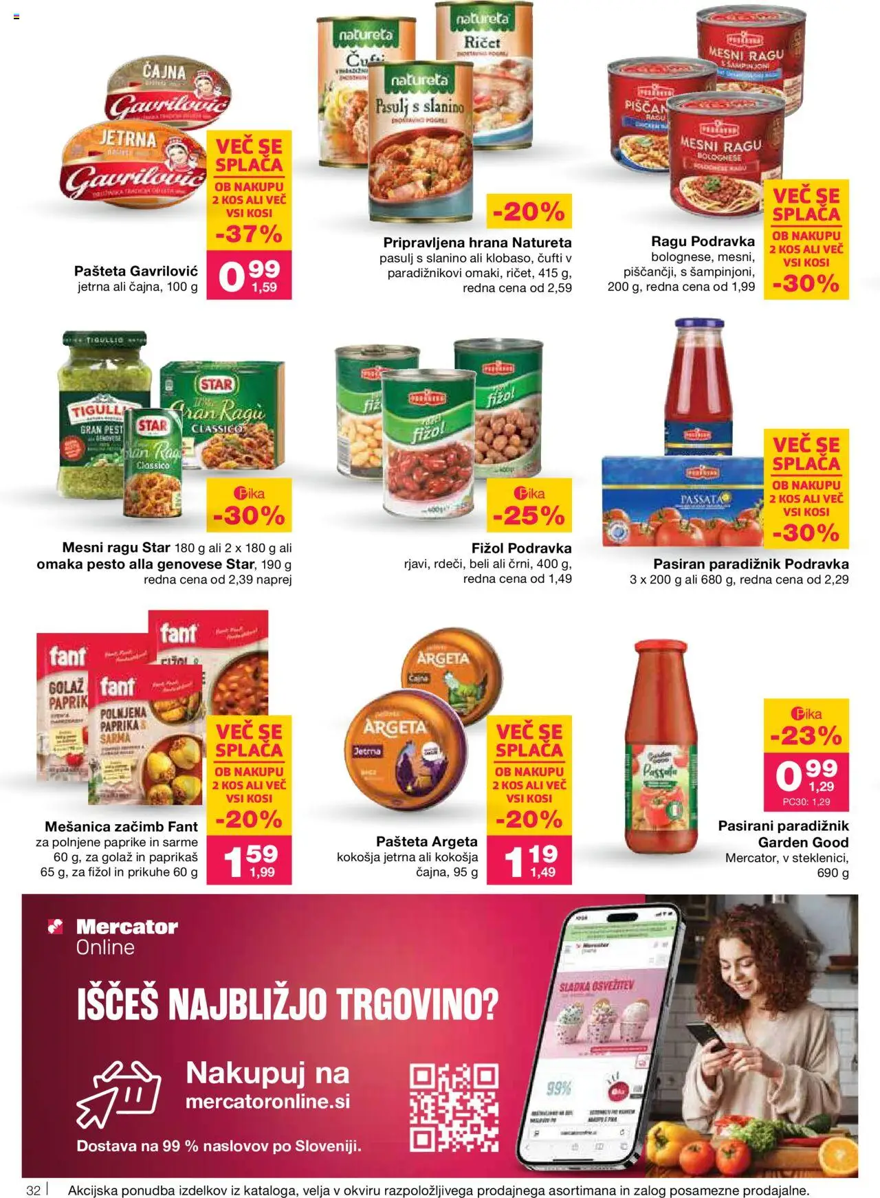 Novi Mercator katalog ponudbe – veljaven od 11.09.2025 | Stran: 34 | Izdelki: Pašteta, Pesto, Paradiznik, Omaka