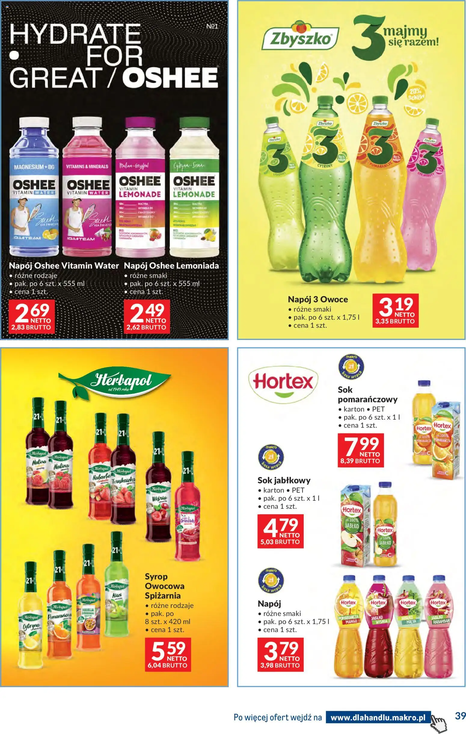 Makro Gazetka - Dystrybucja do sklepów od 11.11.2025 | Strona: 39 | Produkty: Cytryna, Mango, Malina, Sok jabłkowy