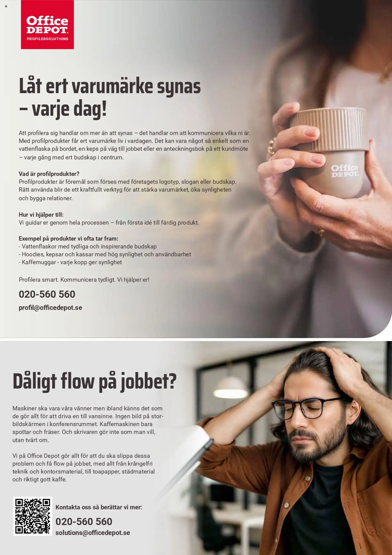 Office Depot reklamblad aktuell från 16.02.2026 | Sida: 3 | Produkter: Keps, Vattenflaska, Anteckningsbok