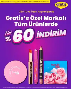11.11.2025 tarihinden itibaren geçerli olan Gratis kataloğu önizlemesi