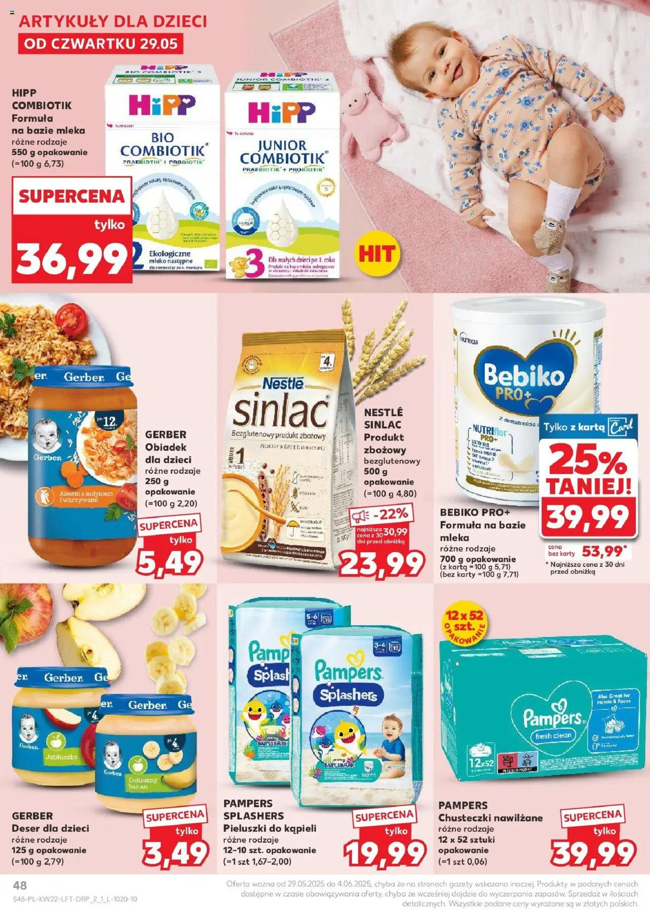 Kaufland gazetka od 29.05.2025 | Strona: 48 | Produkty: Karta, Mleka, Pampers, Mleko