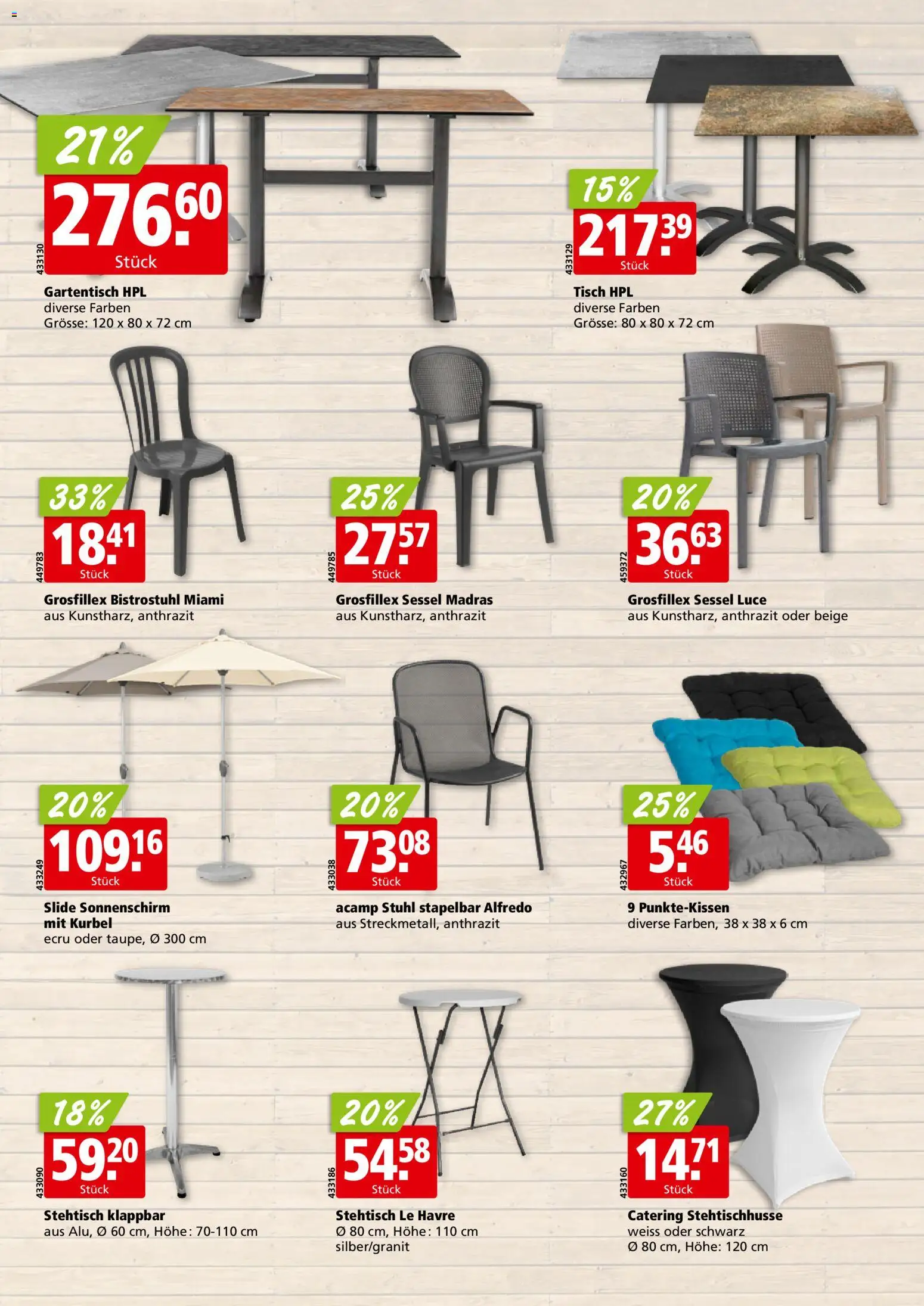 Aligro Aktionen Garten Schlieren, Gossau SG, Frauenfeld, Rapperswil-Jona, Sargans, Bern, Brüttisellen, Pratteln, Emmen, Spreitenbach – gültig ab 02.03.2026 | Seite: 2 | Produkte: Tisch, Sessel, Stuhl