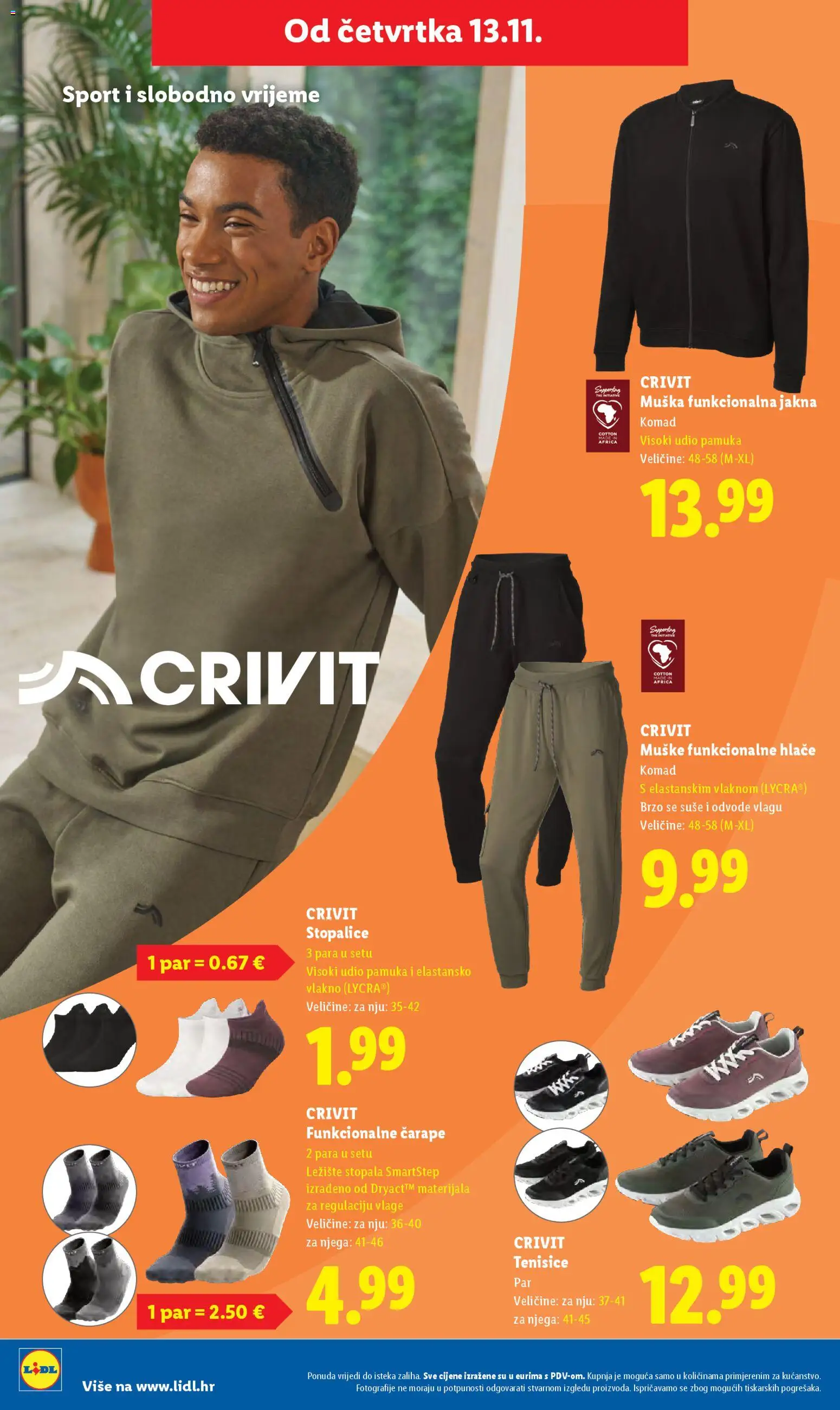 Lidl katalog | vrijedi od 13.11.2025 | Stranica: 14 | Proizvodi: Jakna, Hlače, Čarape, Tenisice