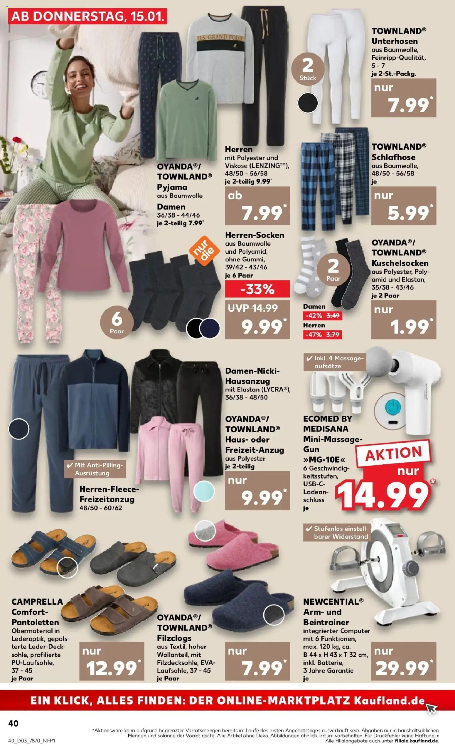 Kaufland prospekt Geislingen An Der Steige	 – gültig ab 15.01.2026 | Seite: 40 | Produkte: Pyjama, Computer