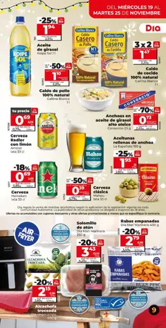 Vista previa Aceite de girasol Koipe Sol 1 l, Aceite de girasol válido desde el 19.11.2025 | Página: 9