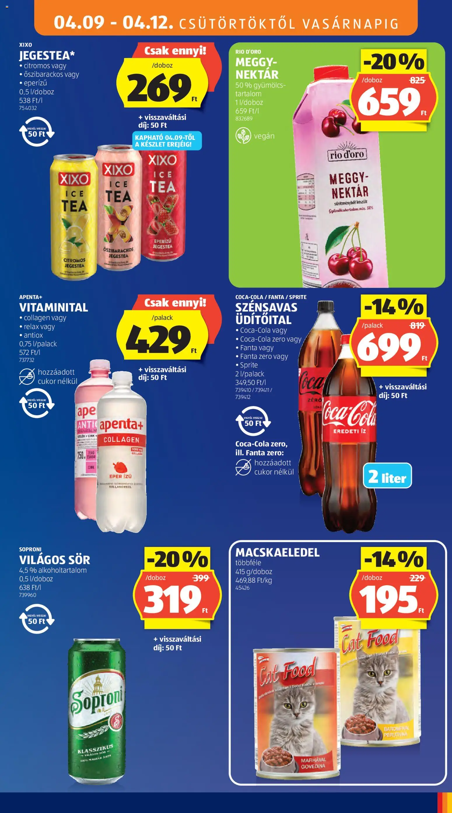 Aldi akciós ujság - amely érvényes a következő dátumtól: 09.04.2026 | Oldal: 17 | Termékek: Sör, Tea, Eper, Cukor
