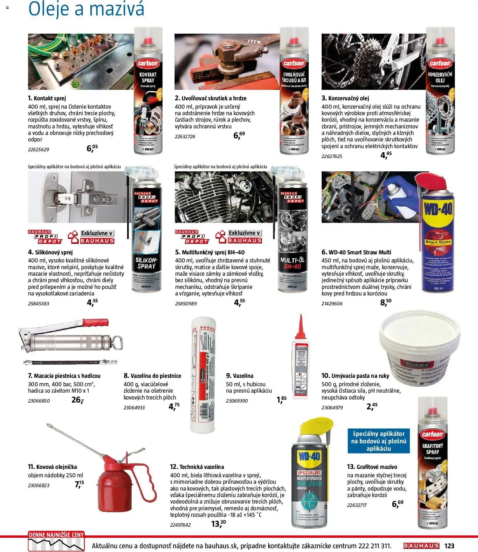 Nové Bauhaus akcie – leták je platný od 26.01.2026 | Strana: 123 | Produkty: Olej