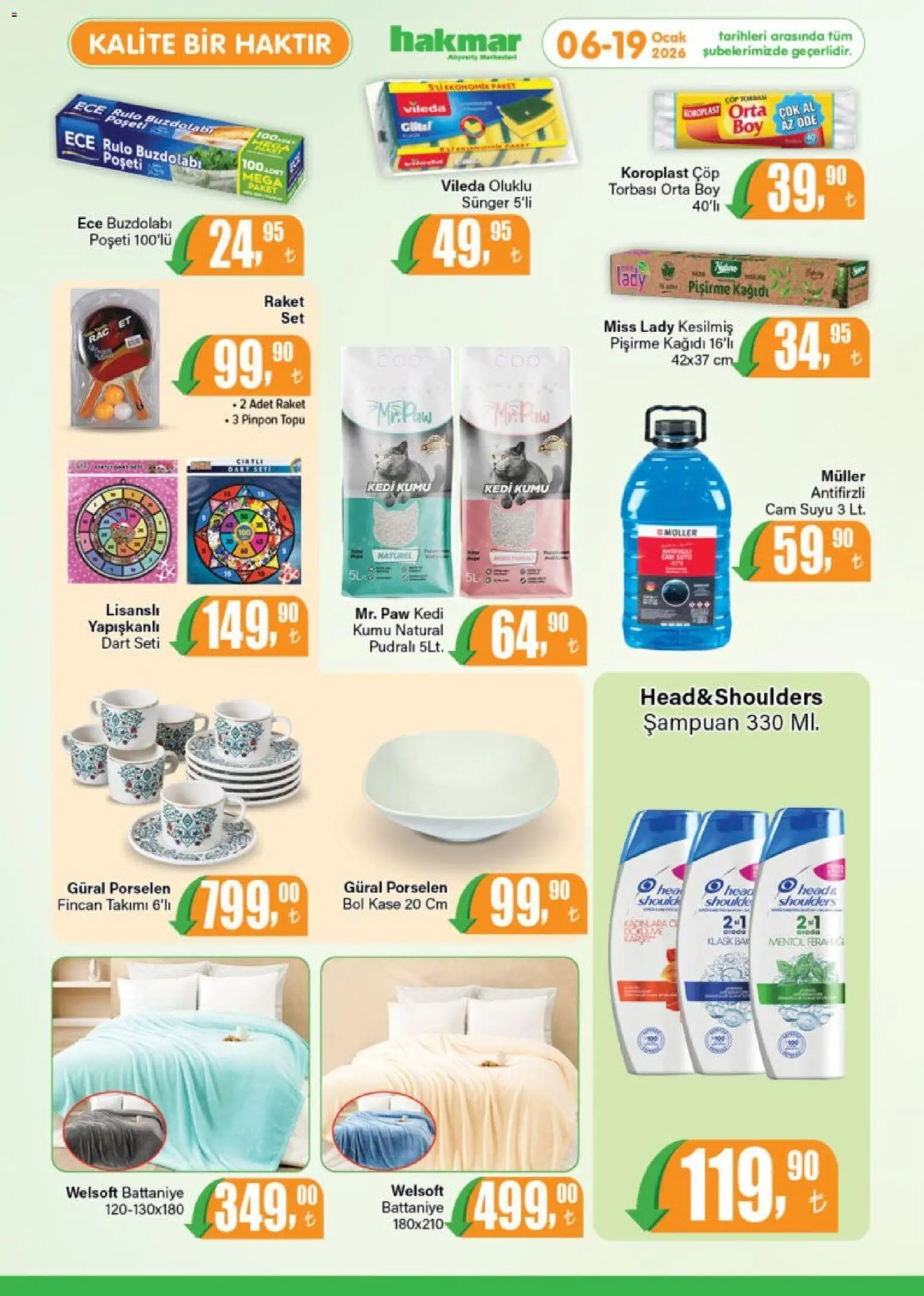Hakmar Katalog - 06.01.2026 tarihinden itibaren geçerlidir | Sayfa: 6 | Ürünler: Kaşe, Şampuan, Cam suyu, Ocak