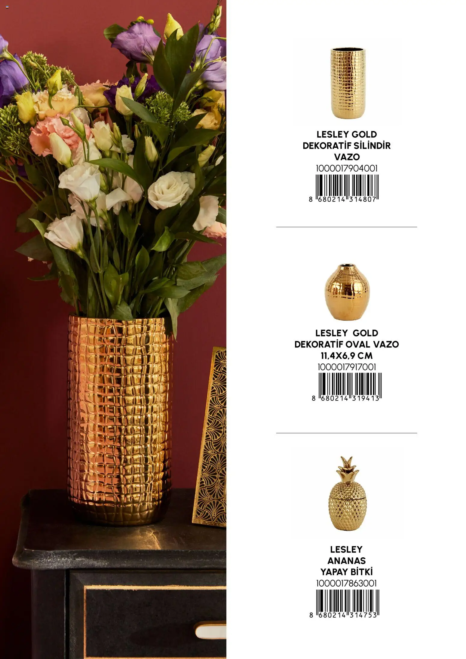 Karaca Home Katalog Dekoratif - İlkbahar / Yaz 2026 - 01.03.2026 tarihinden itibaren geçerlidir | Sayfa: 10 | Ürünler: Vazo, Ananas