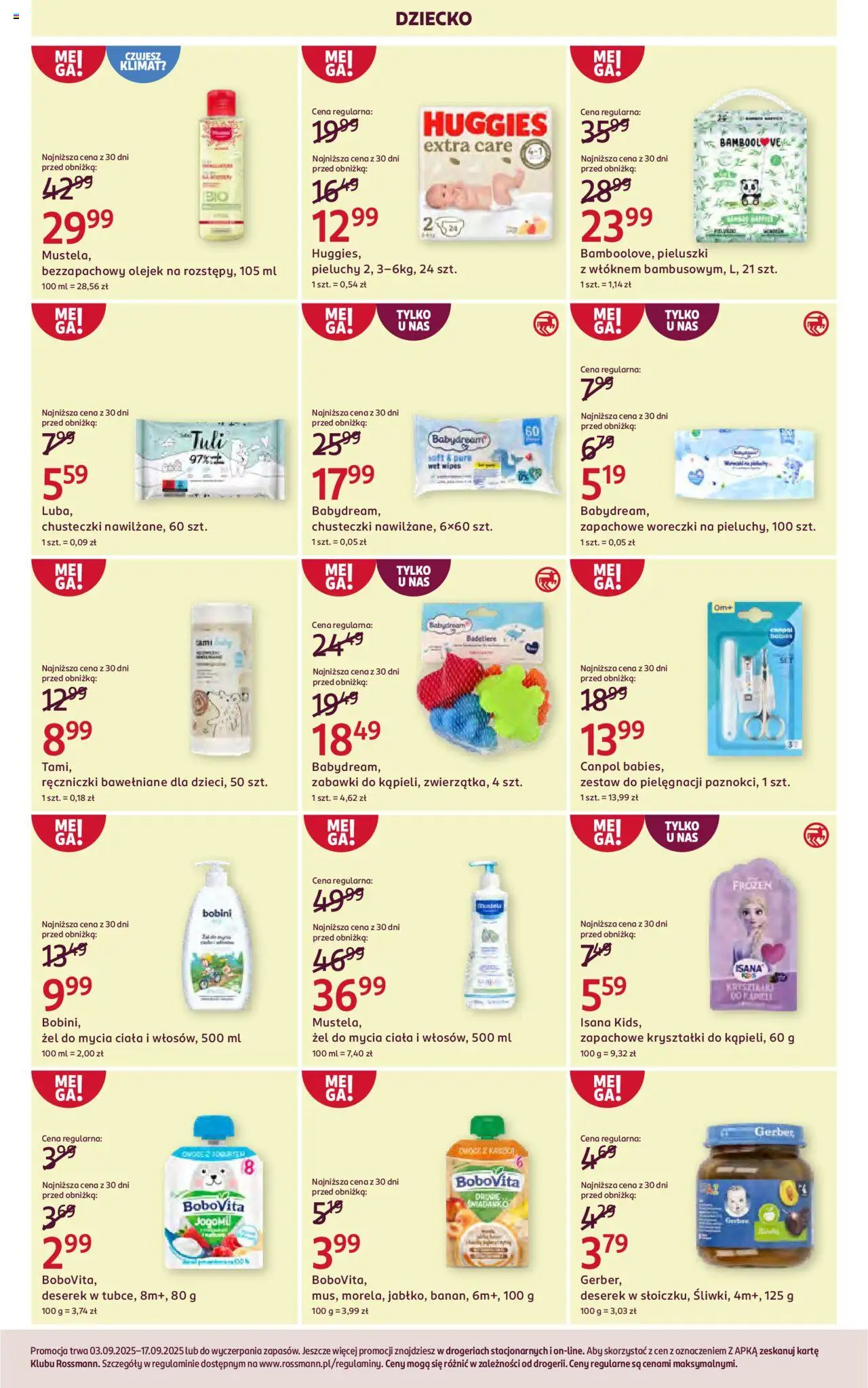 Rossmann Gazetka od 03.09.2025 | Strona: 12 | Produkty: Owoce