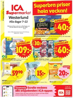 ICA Supermarket - Enköping - Förhandsvisning av reklamblad från butik ICA Supermarket aktuell från 16.03.2026