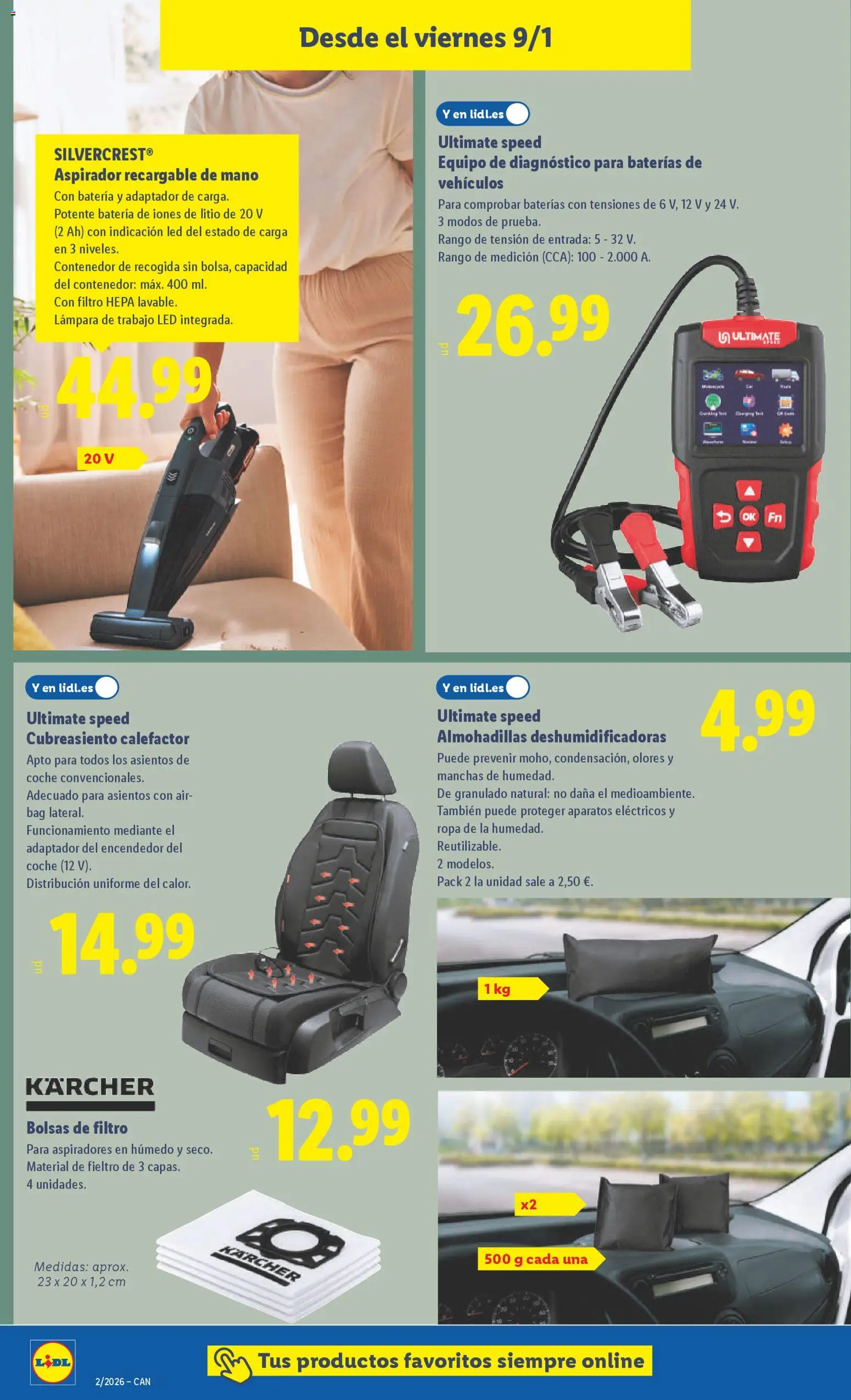 Lidl - Canarias │ válido desde el 05.01.2026 | Página: 18 | Productos: Alcool, Adaptador, Aspirador, Lámpara