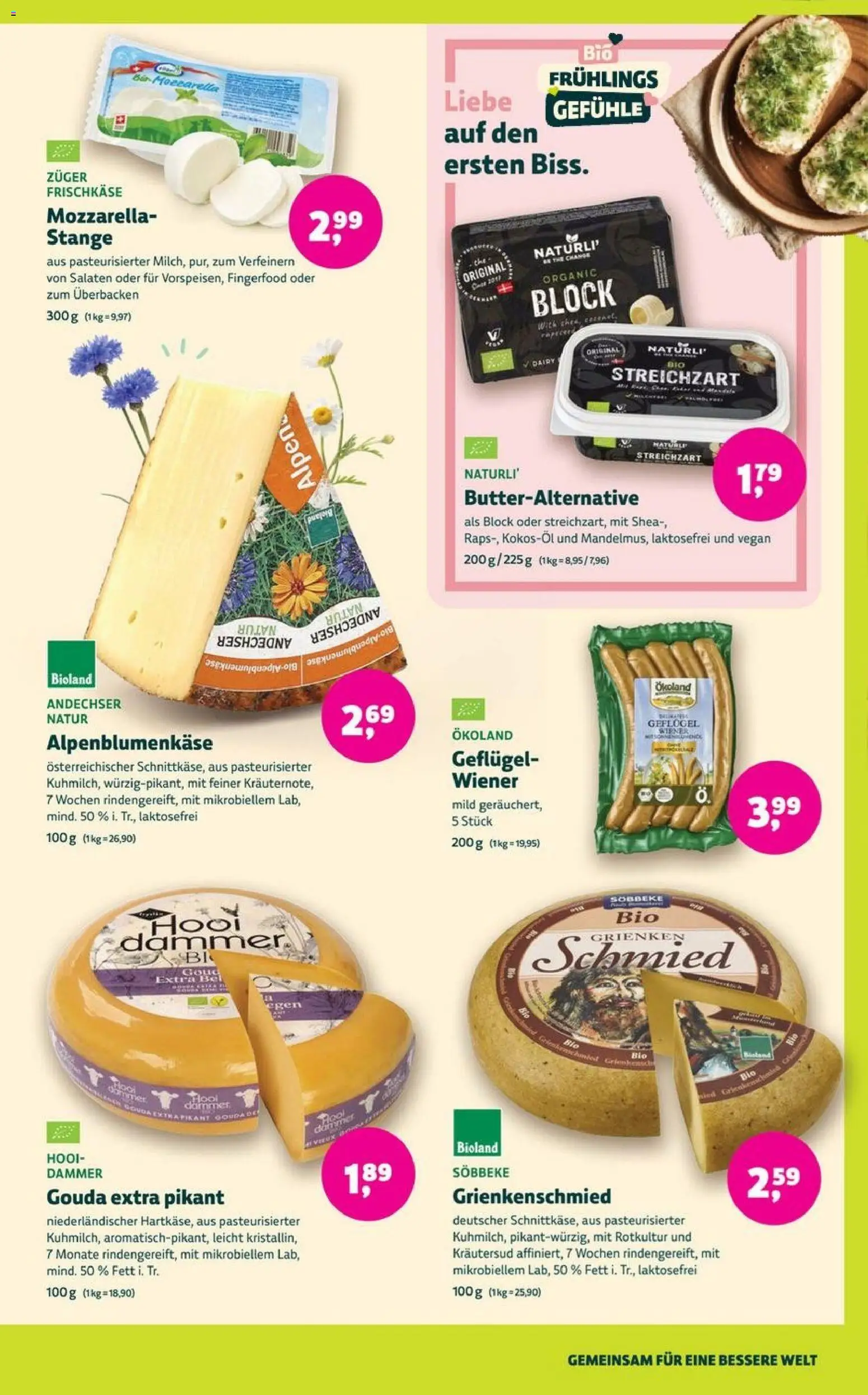 BioMarkt Prospekt 	 – gültig ab 08.04.2026 | Seite: 7 | Produkte: Mozzarella, Gouda, Frischkase