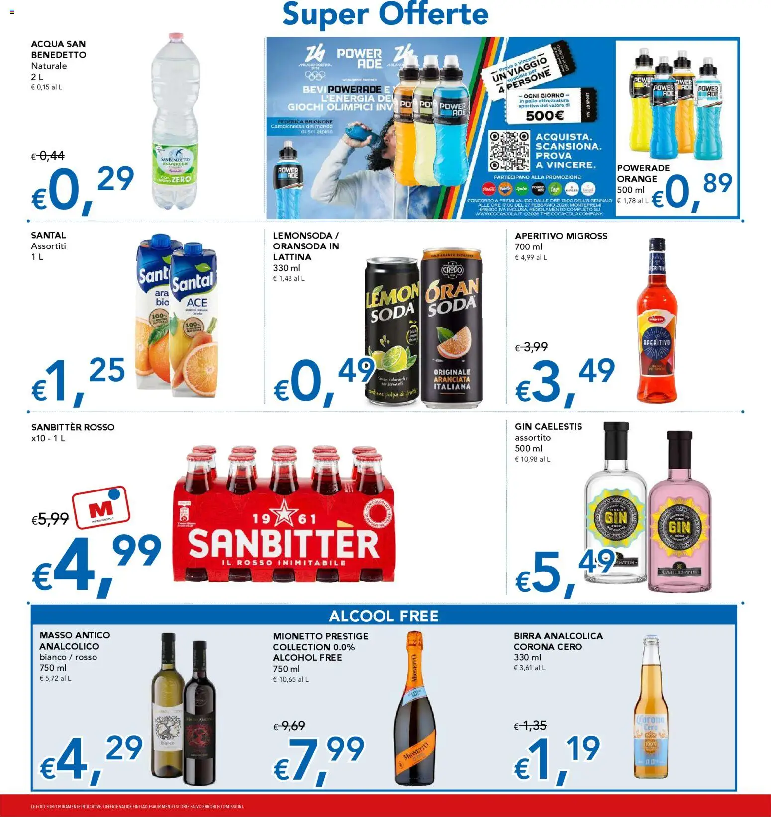 Volantino Migross del 03.01.2026 | Pagina: 16 | Prodotti: Birra, Gin, Acqua, Aperitivo