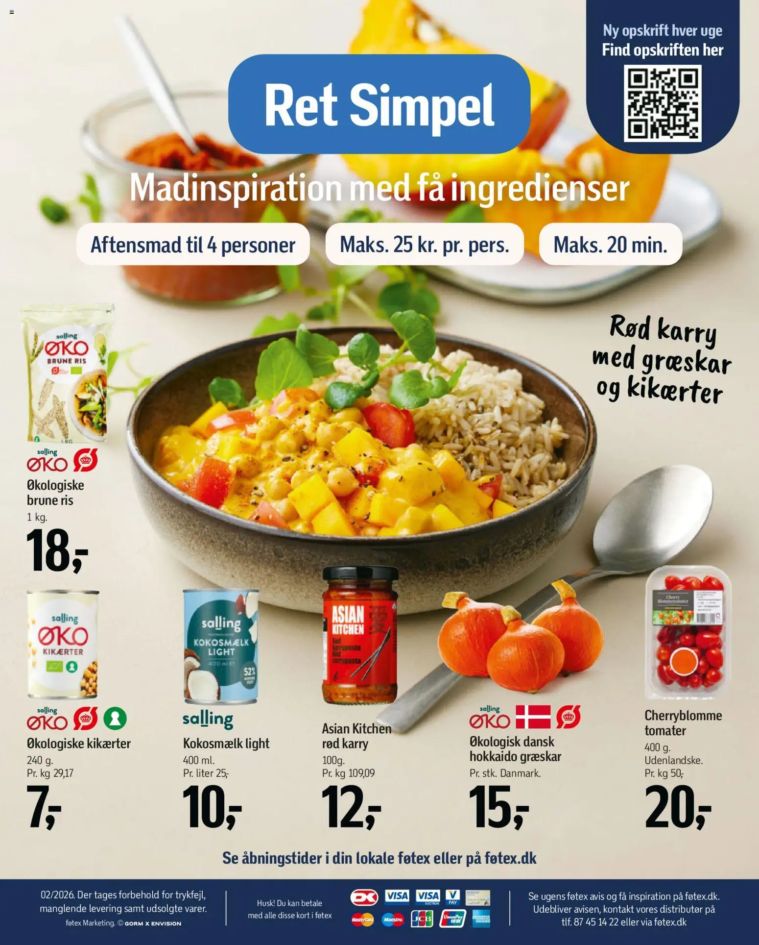 Føtex tilbudsavis – gyldig fra 02.01.2026 | Side: 27 | Produkter: Ris, Græskar, Kokosmælk, Kikærter