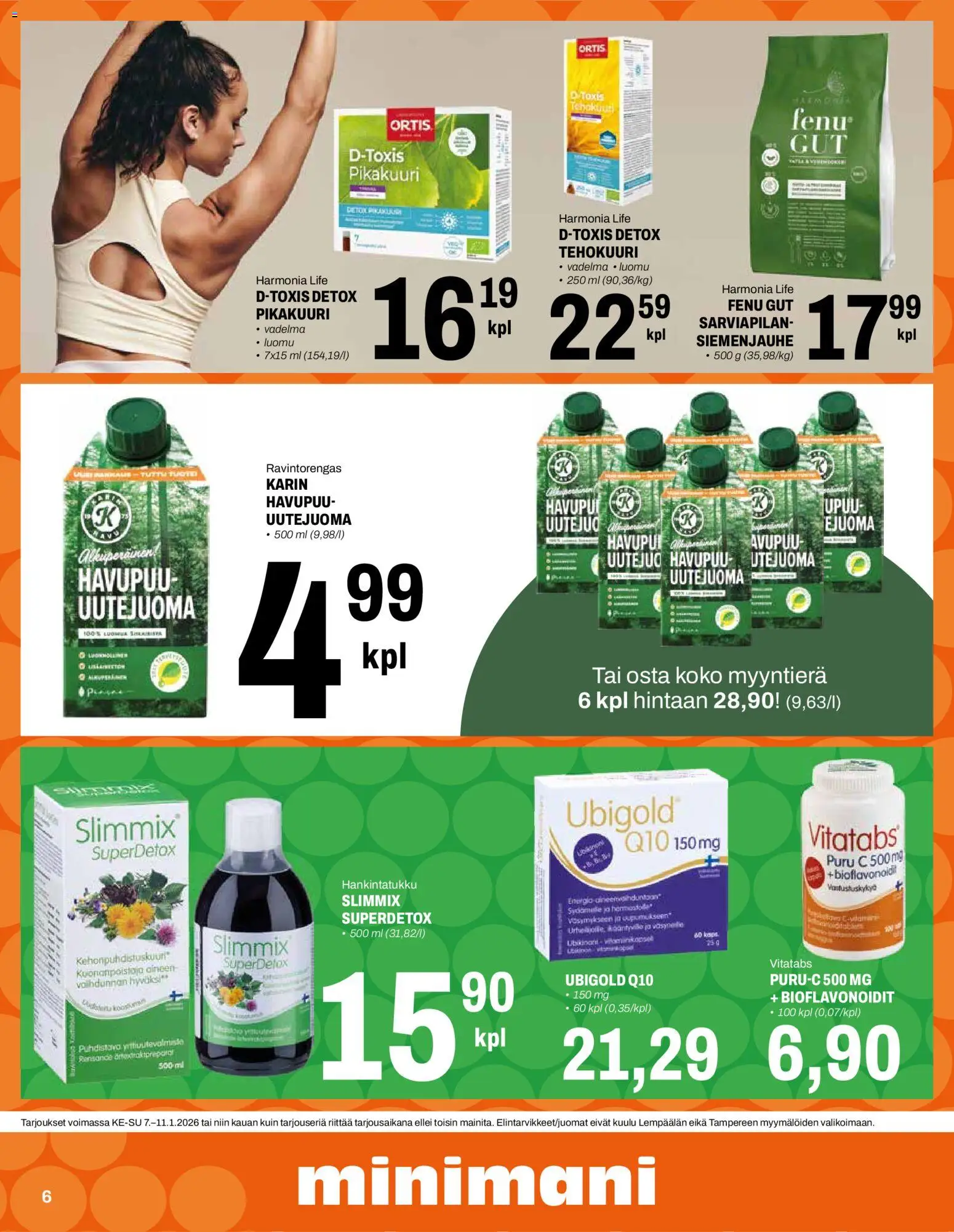 Minimani tarjoukset – voimassa 07.01.2026 alkaen | Sivu: 6 | Tuotteet: Vadelma