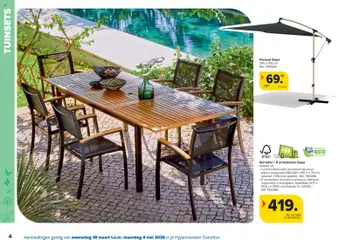 Carrefour folder - Voorbeeld van een folder van Carrefour, geldig van 18.03.2026 | Pagina: 4 | Producten: Zitting, Tafel