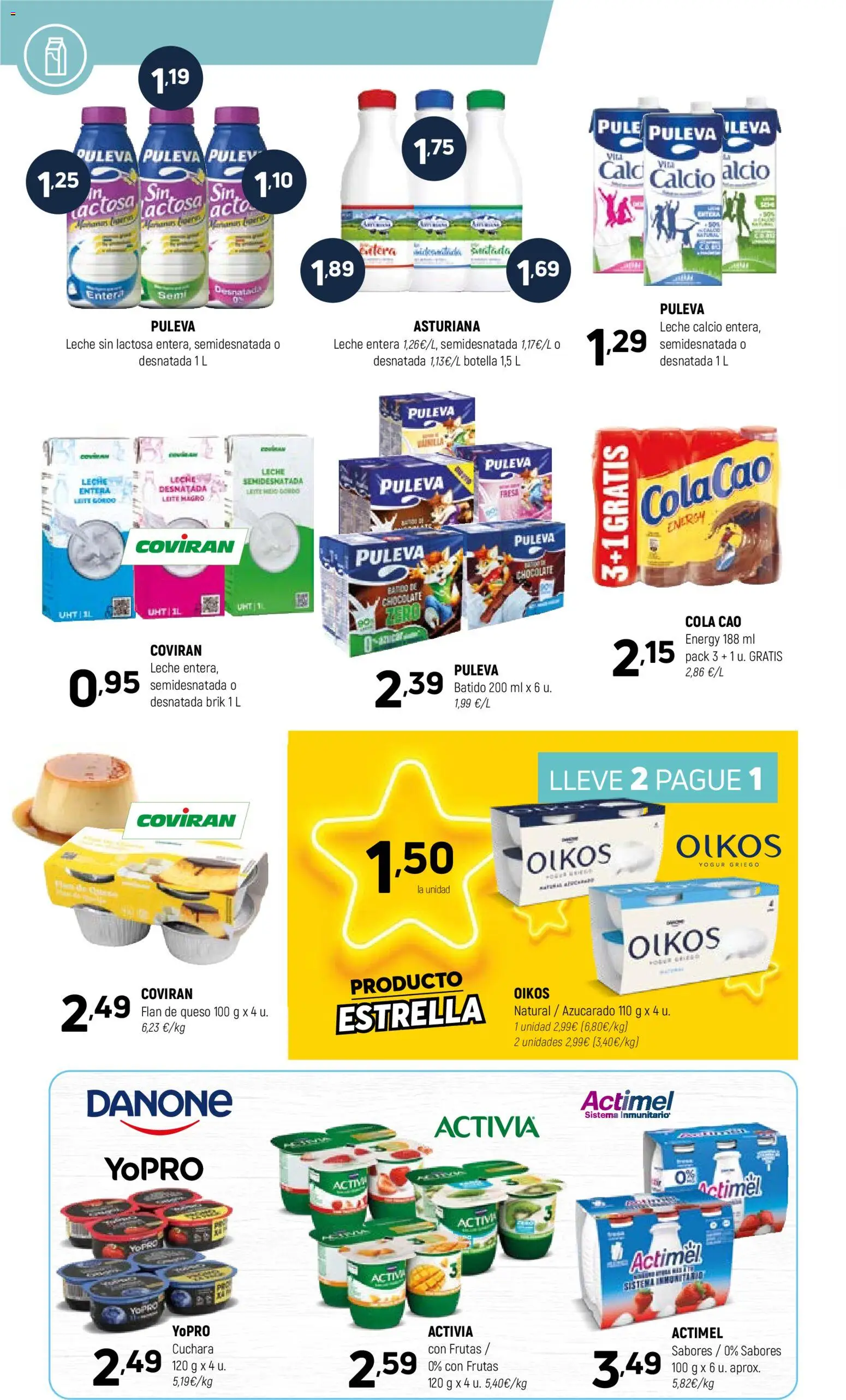 Coviran - Ceuta │ válido desde el 10.03.2026 | Página: 6 | Productos: Leche sin lactosa, Leche entera, Leche, Yogur