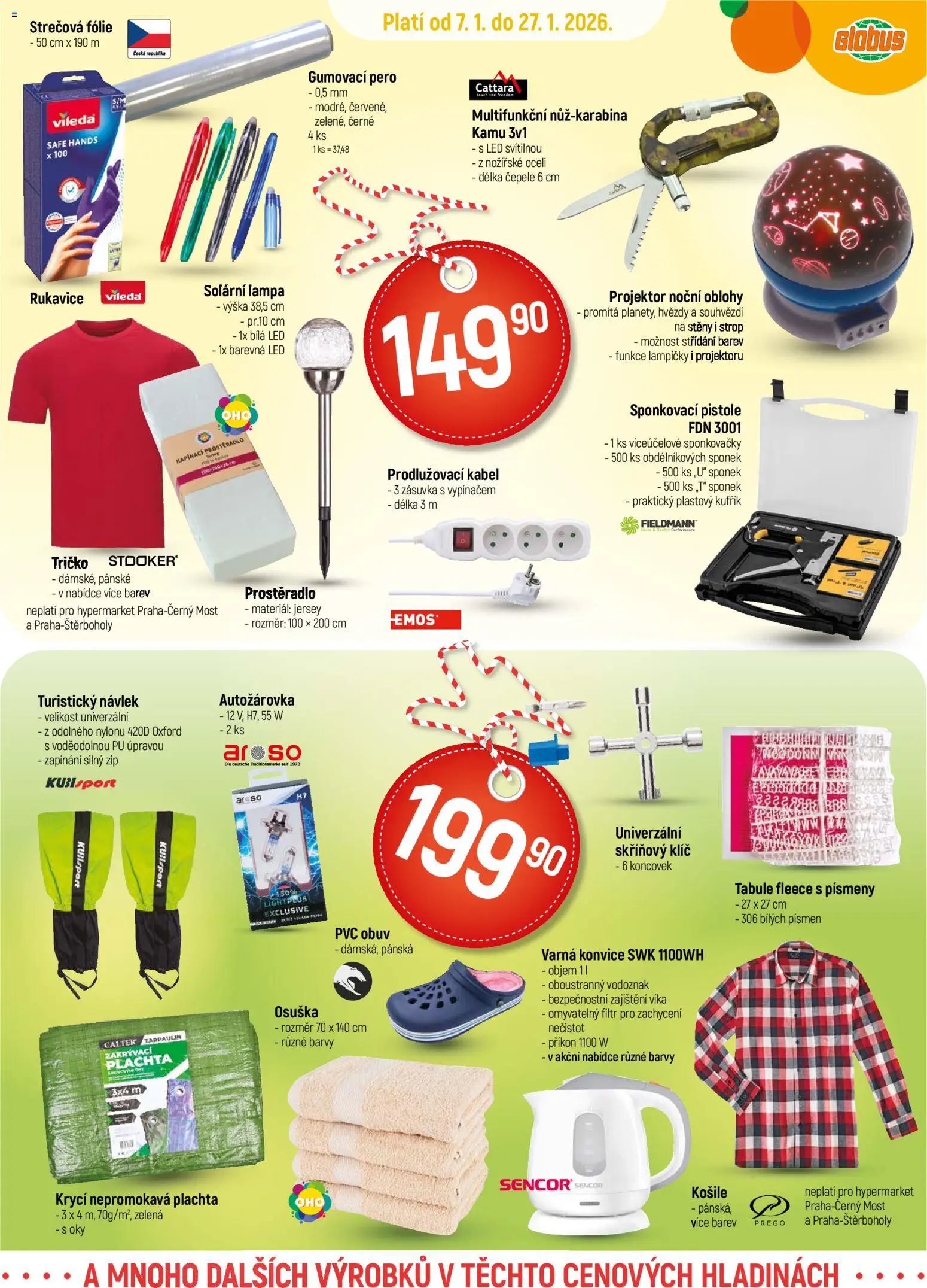 Globus leták - Praha-Štěrboholy od 07.01.2026 | Strana: 14 | Produkty: Kabel, Tabule, Zásuvka, Varná konvice