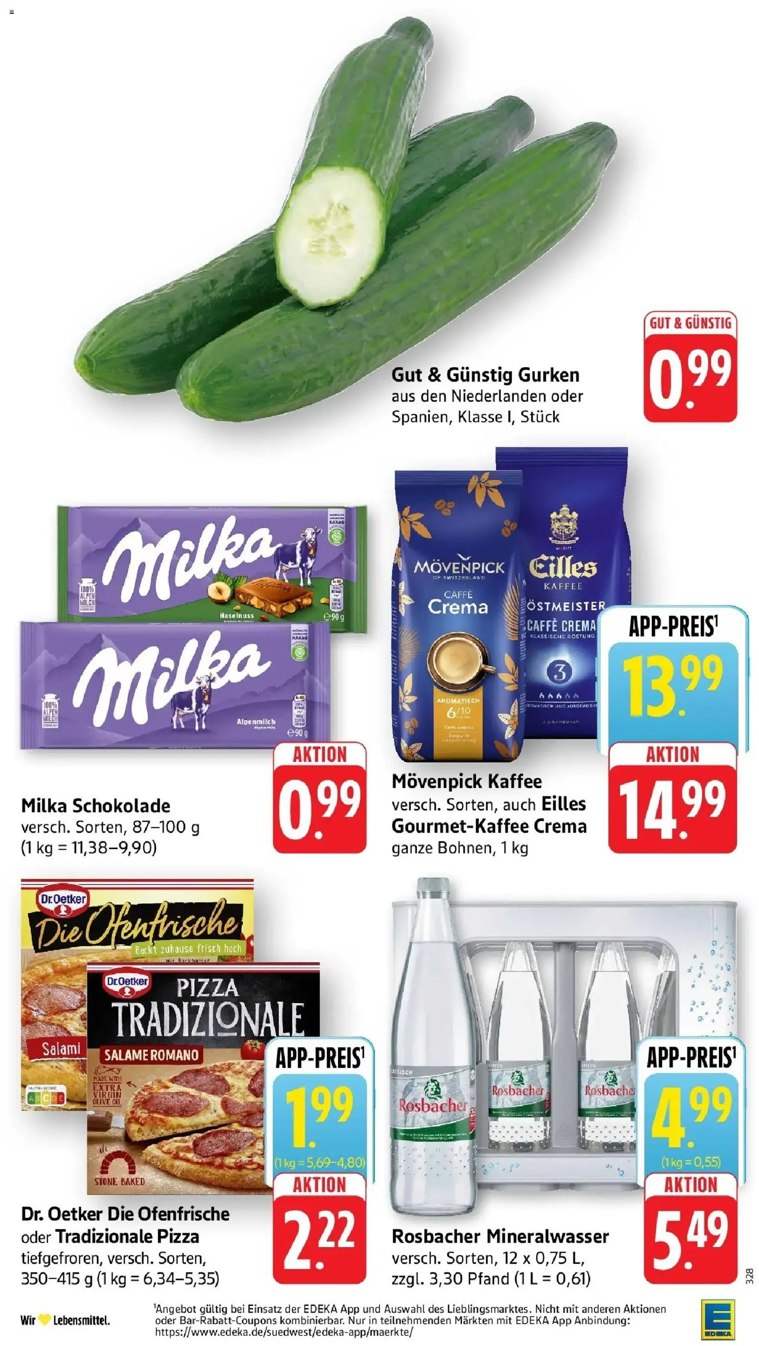 Edeka prospekt Bad Camberg	 – gültig ab 02.03.2026 | Seite: 2 | Produkte: Milka schokolade, Milka, Mineralwasser, Movenpick kaffee