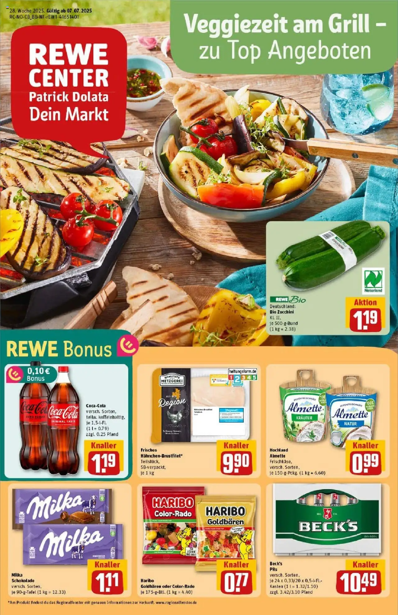 Rewe prospekt Bad Zwischenahn	 - gültig ab dem 06.07.2025 | Seite: 1 | Produkte: Top, Cola, Schokolade, Pils